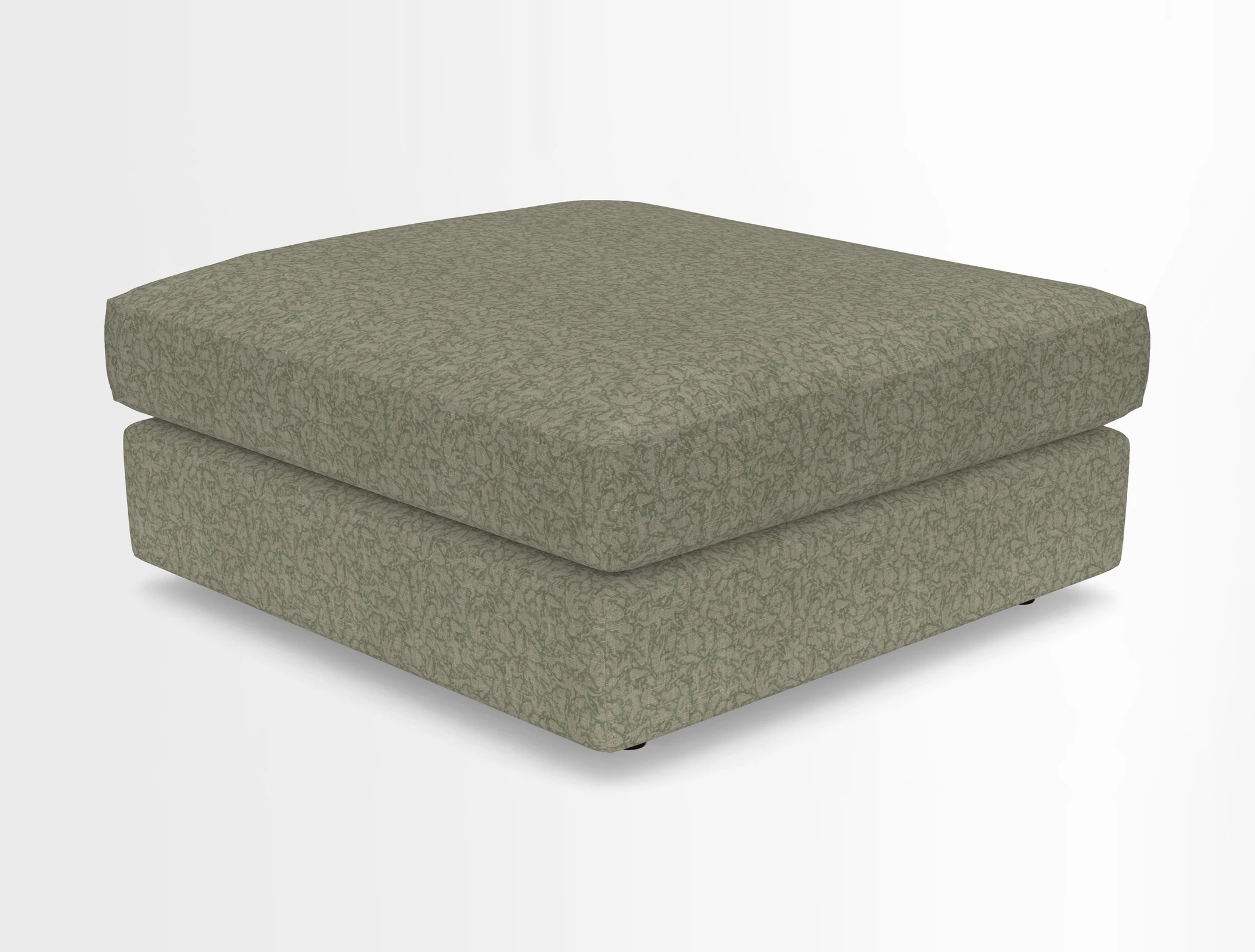 Slingsby fixed cover Footstool in Two Tone Plain Biscuit