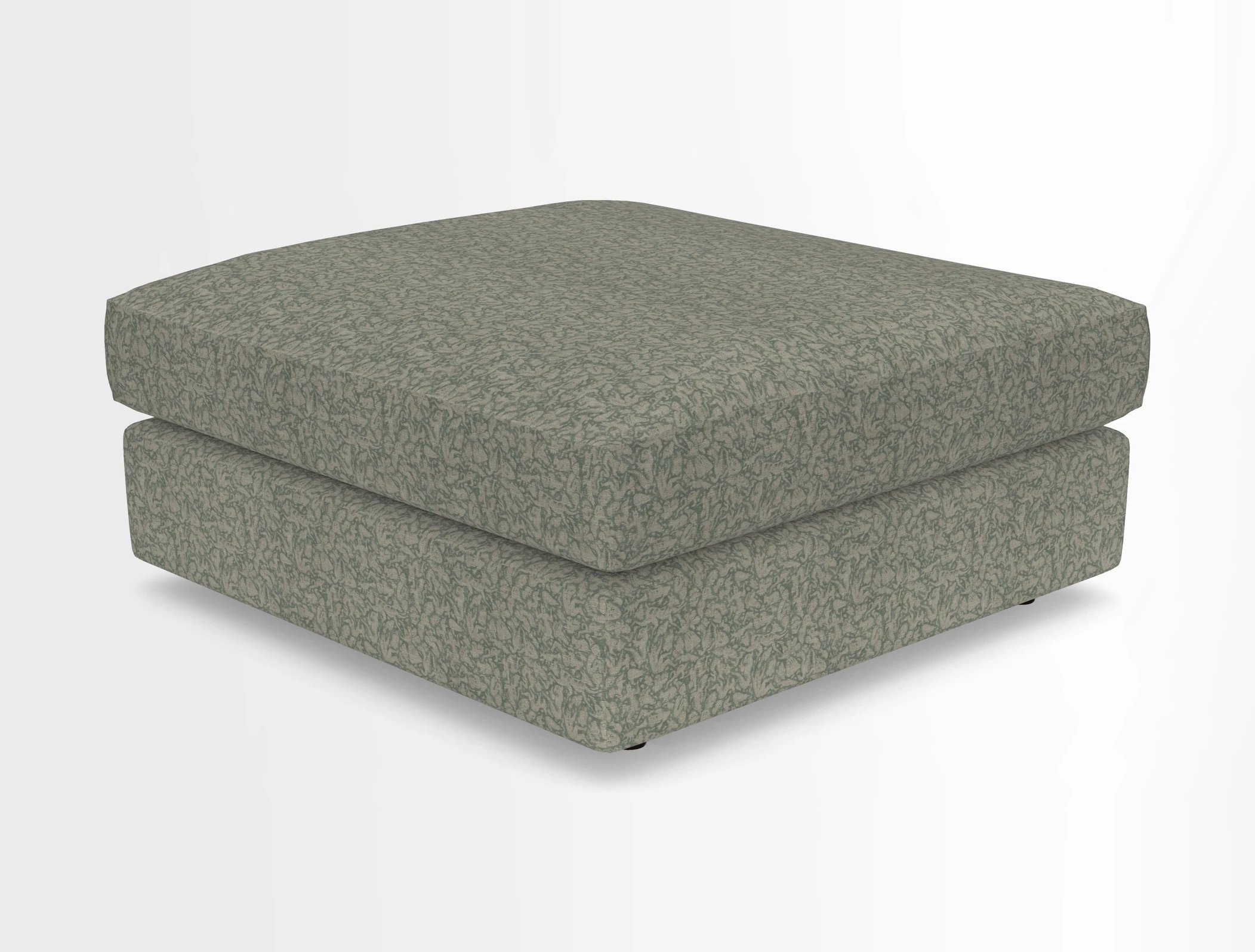 Slingsby fixed cover Footstool in Two Tone Plain Biscuit