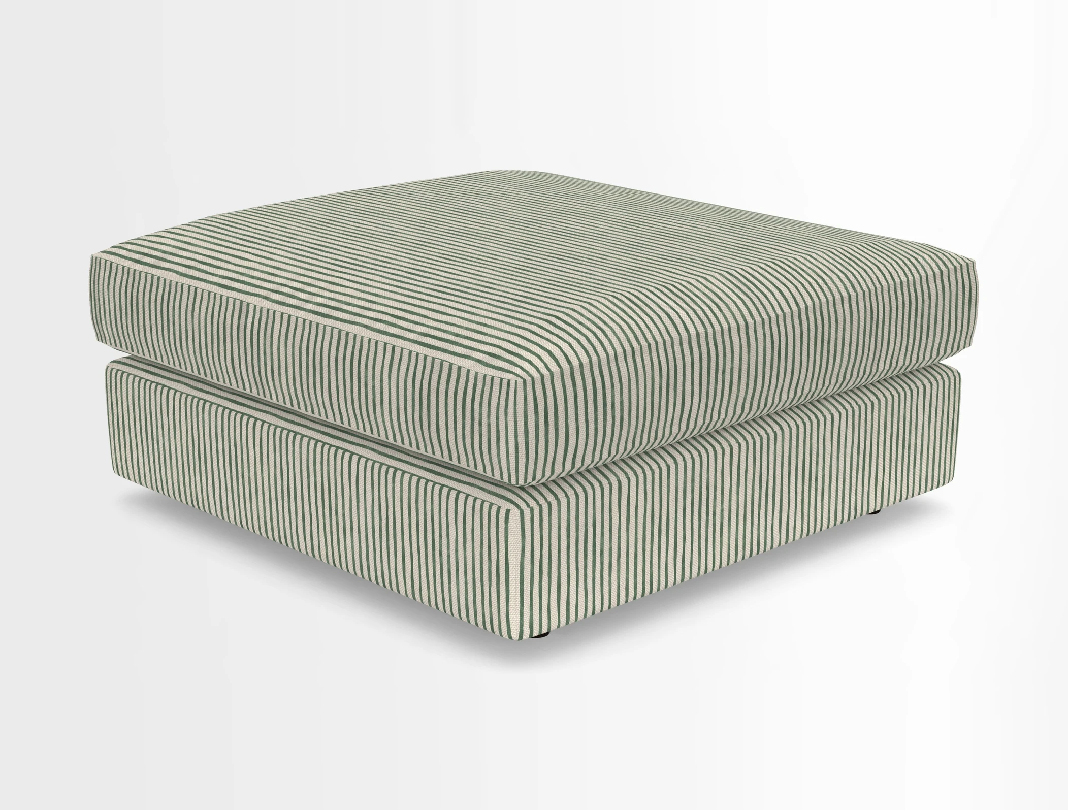 Slingsby fixed cover Footstool in Two Tone Plain Biscuit