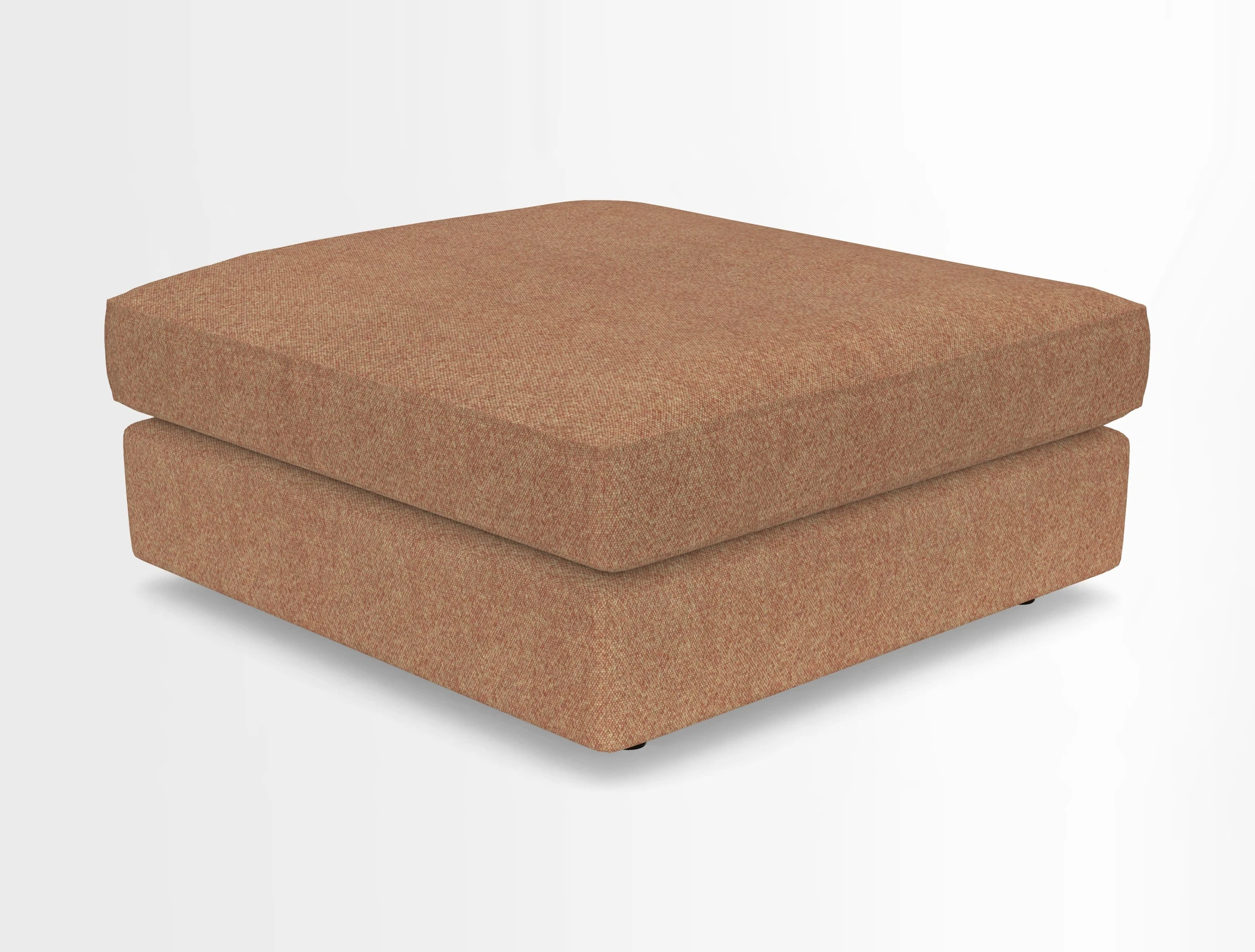Slingsby fixed cover Footstool in Two Tone Plain Biscuit