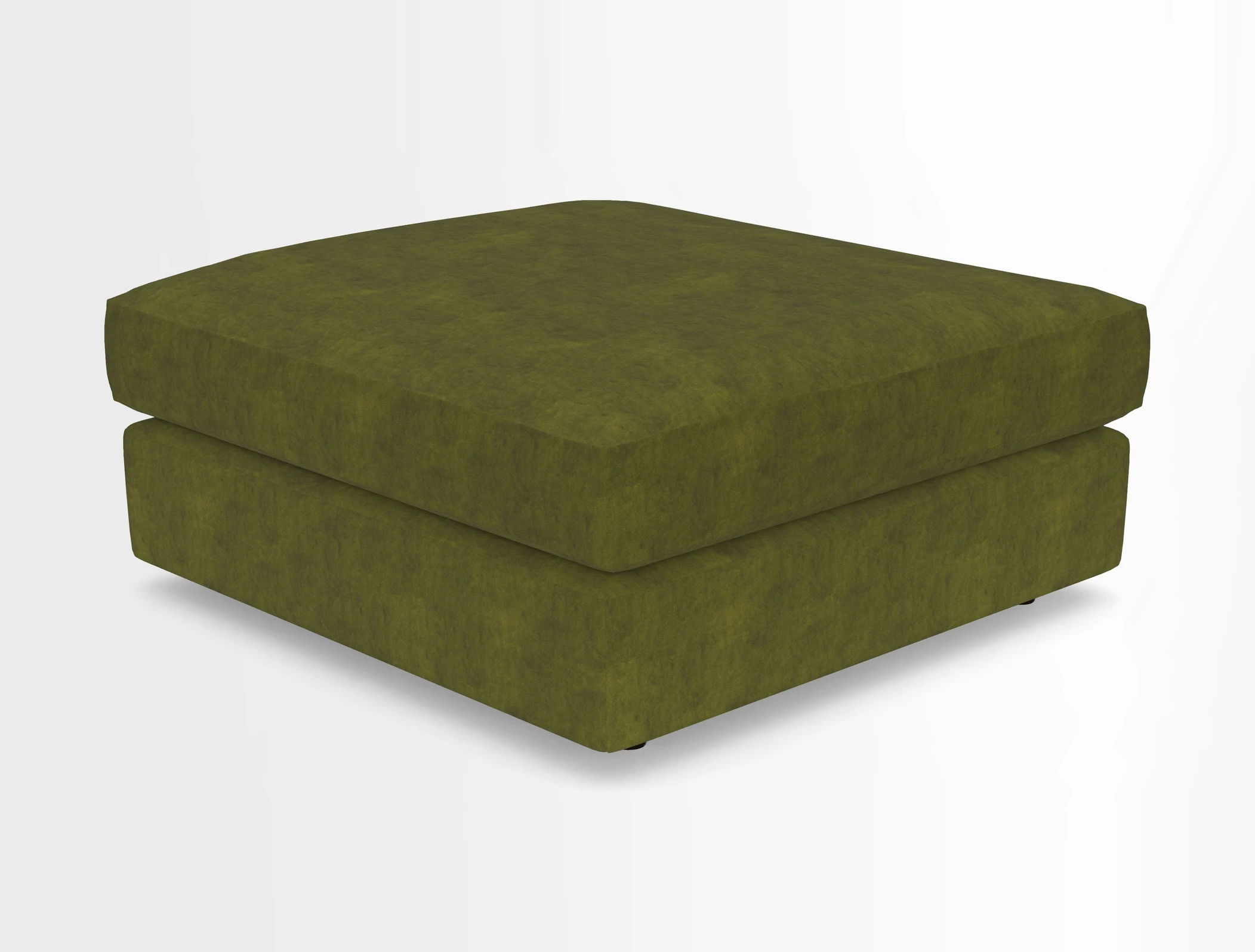 Slingsby fixed cover Footstool in Two Tone Plain Biscuit