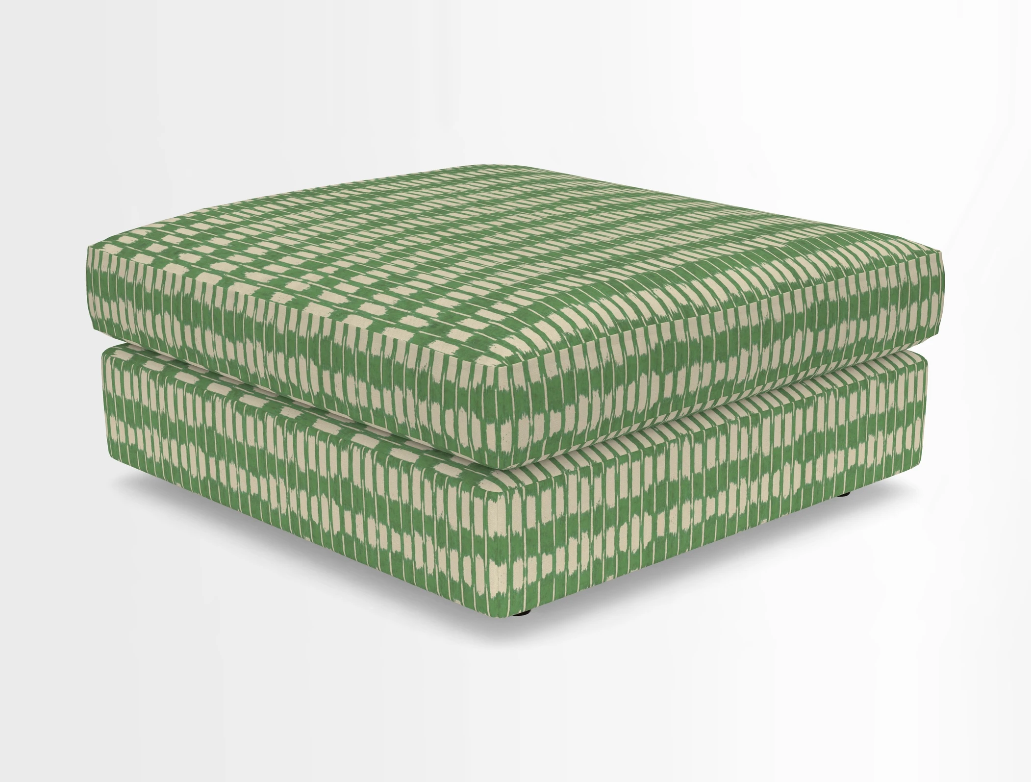 Slingsby fixed cover Footstool in Two Tone Plain Biscuit