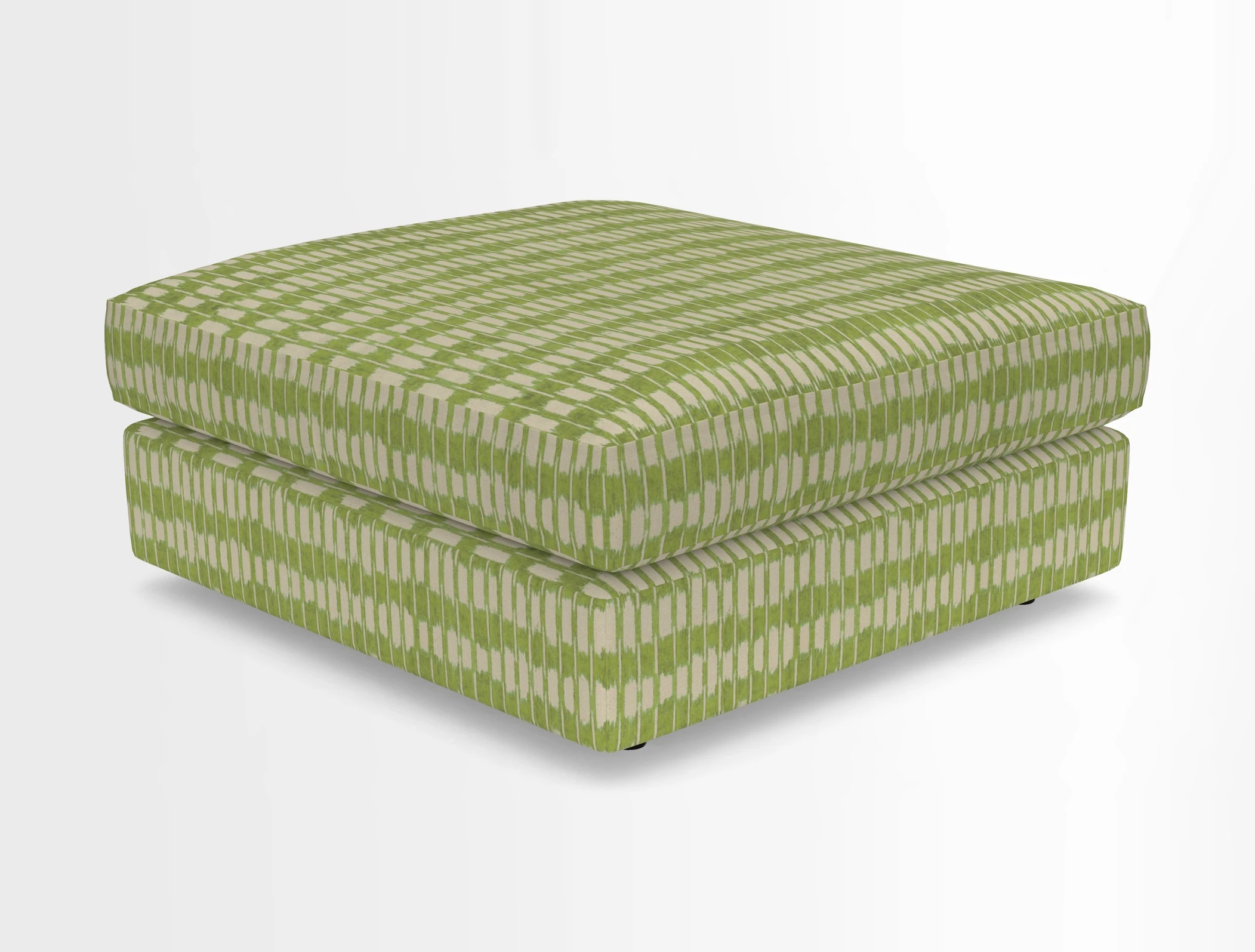 Slingsby fixed cover Footstool in Two Tone Plain Biscuit