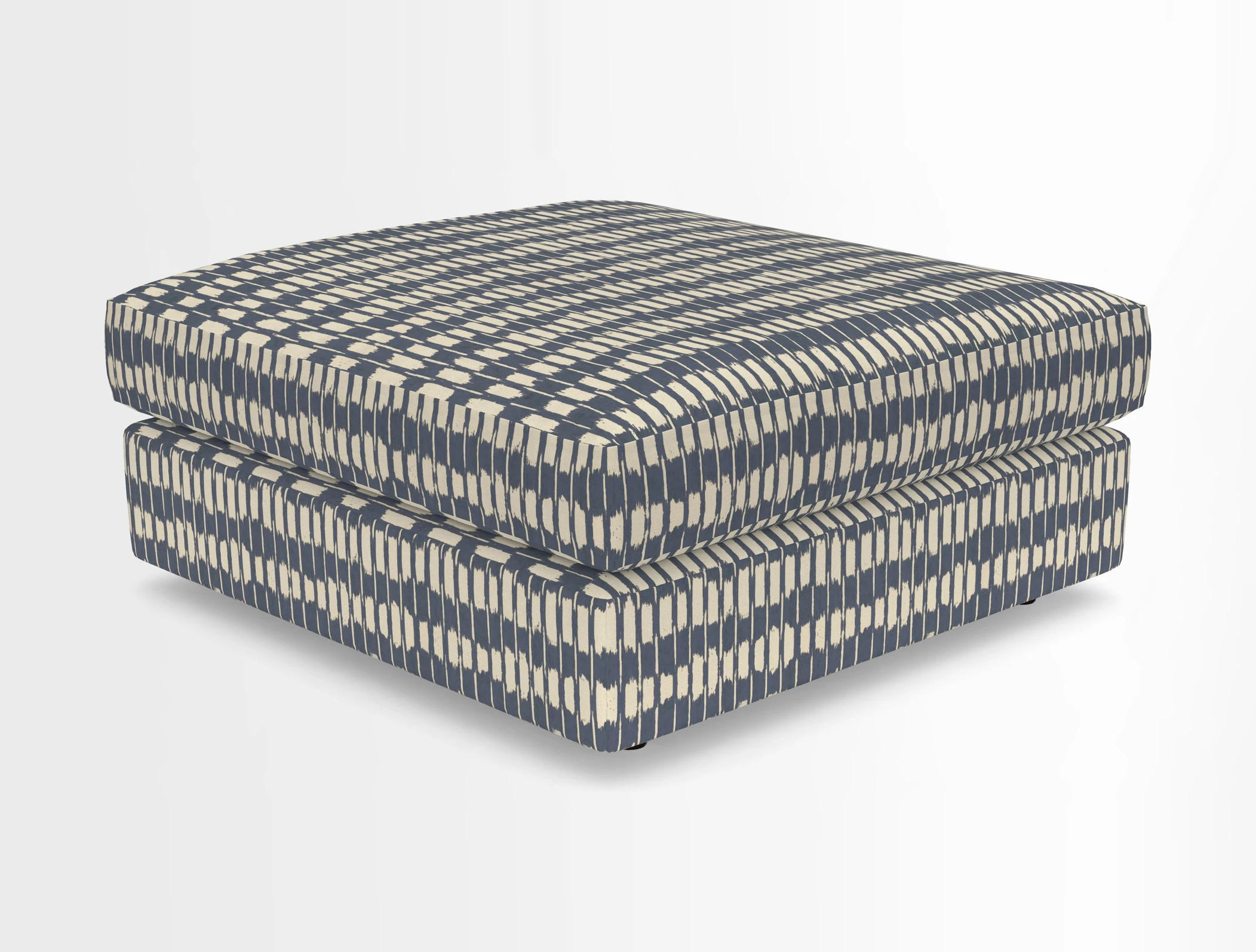 Slingsby fixed cover Footstool in Two Tone Plain Biscuit