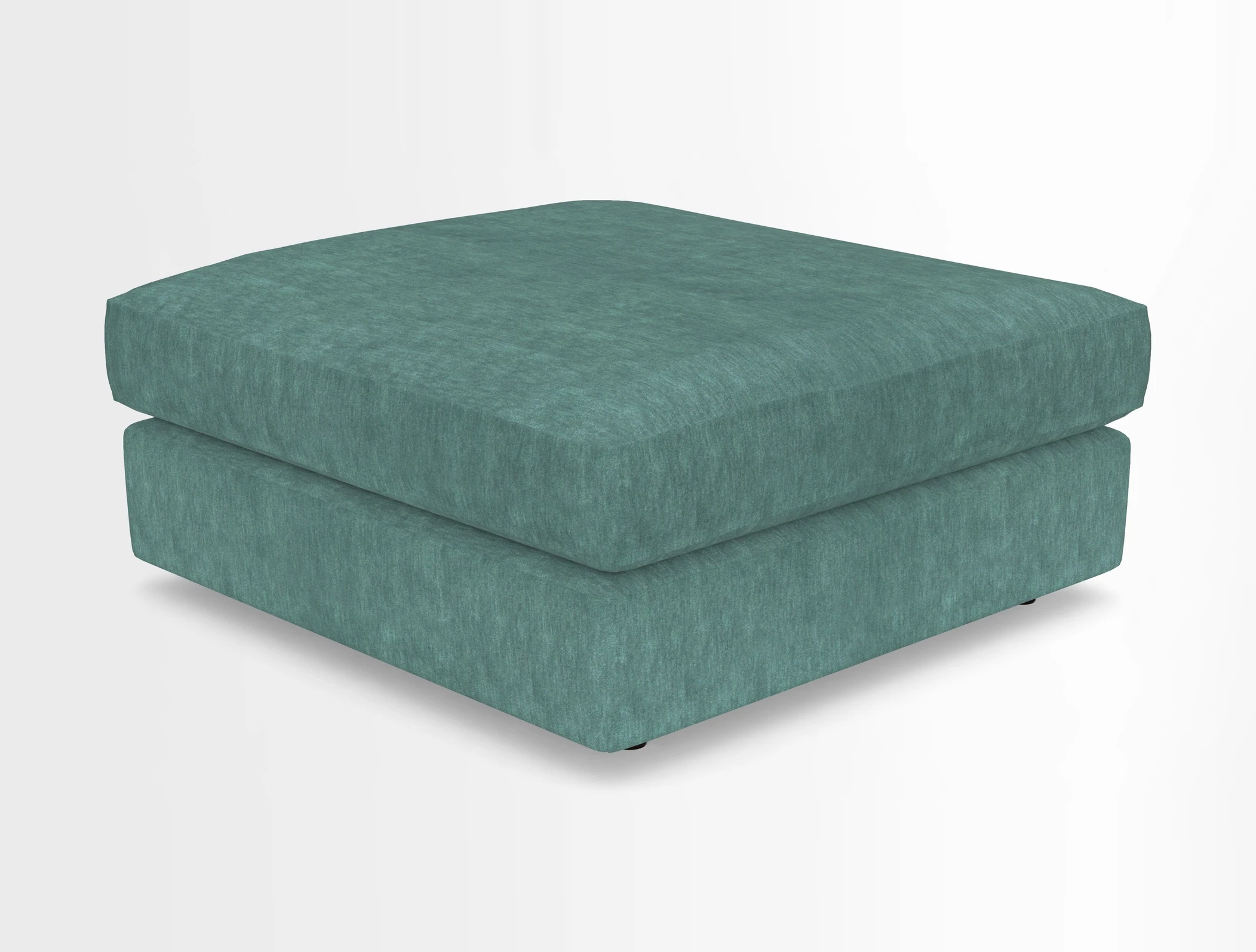 Slingsby fixed cover Footstool in Two Tone Plain Biscuit