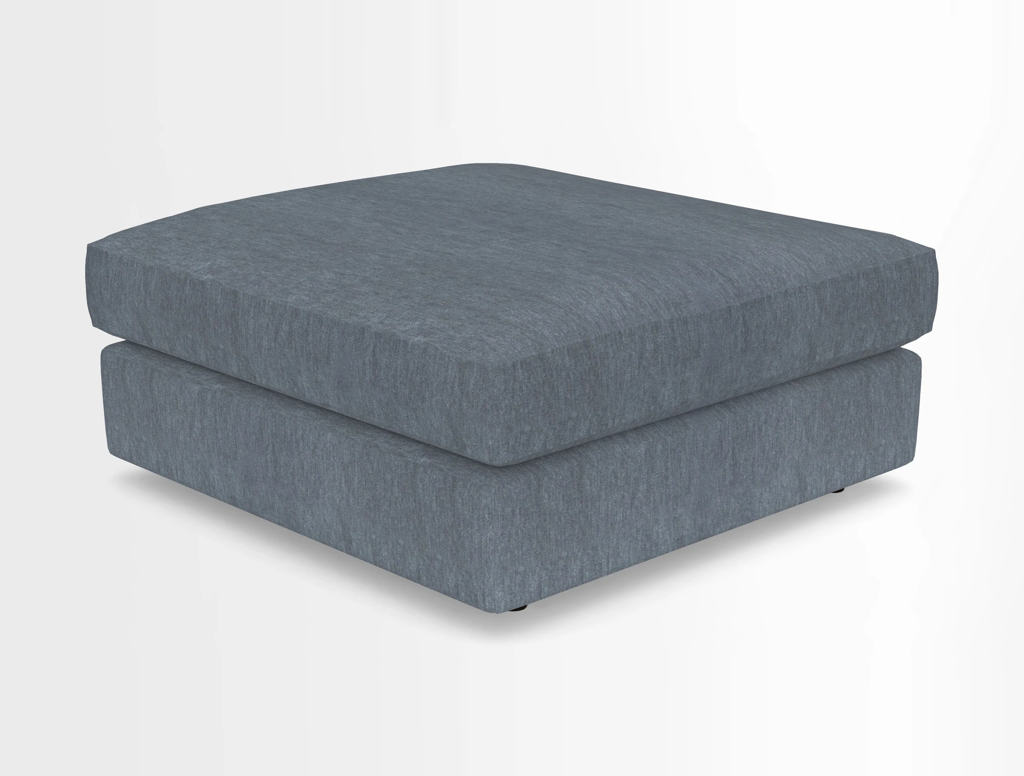 Slingsby fixed cover Footstool in Two Tone Plain Biscuit