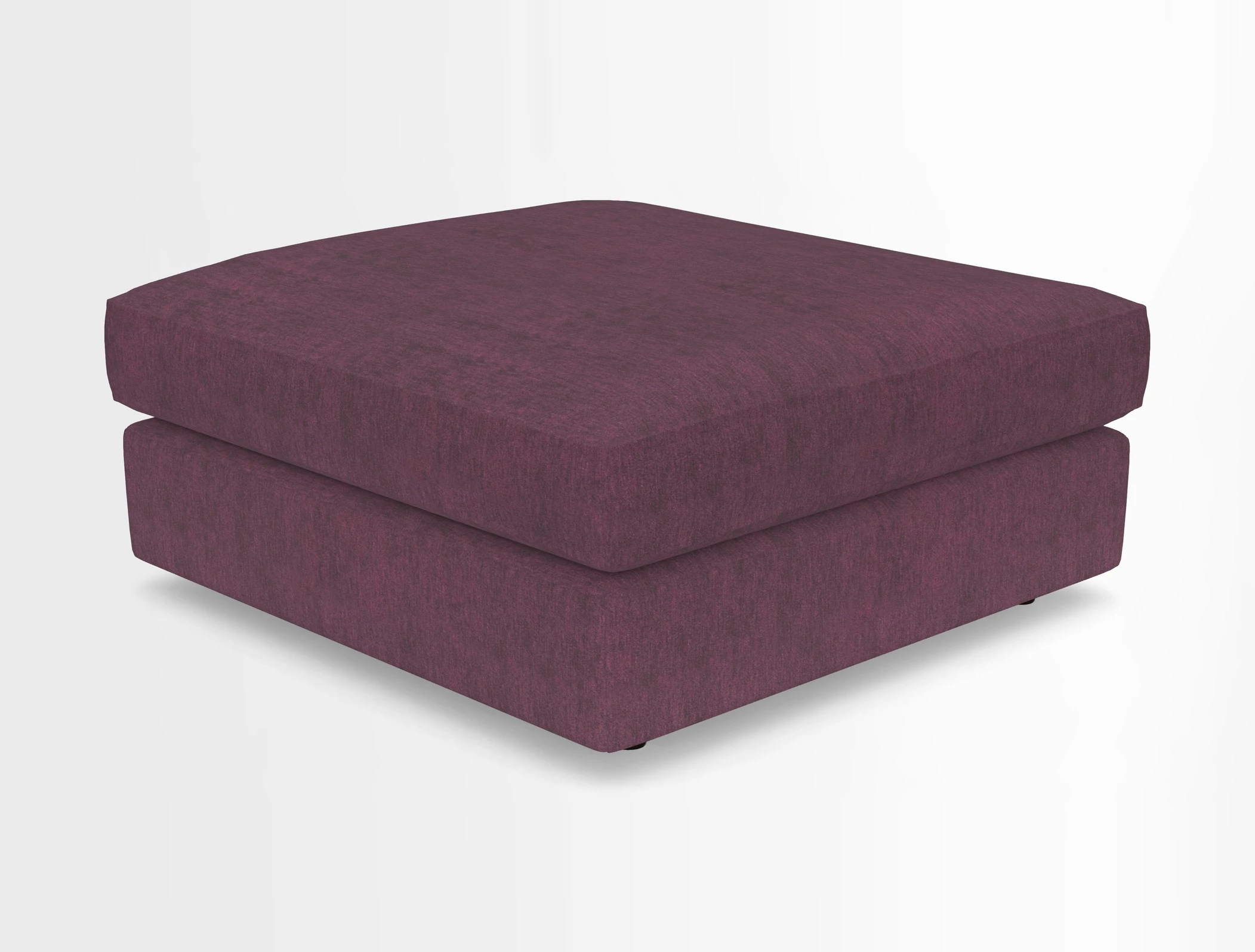 Slingsby fixed cover Footstool in Two Tone Plain Biscuit