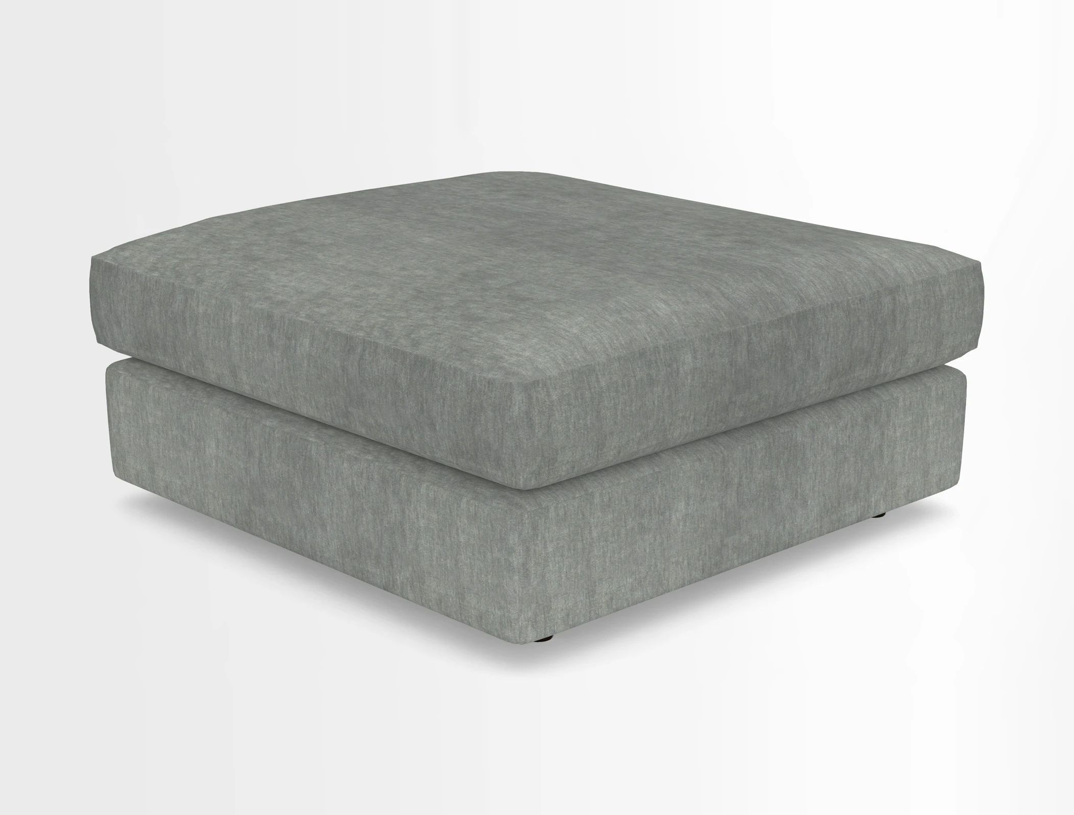 Slingsby fixed cover Footstool in Two Tone Plain Biscuit