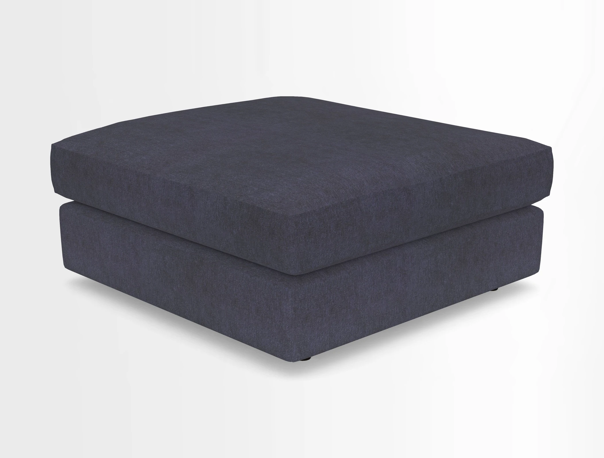 Slingsby fixed cover Footstool in Two Tone Plain Biscuit