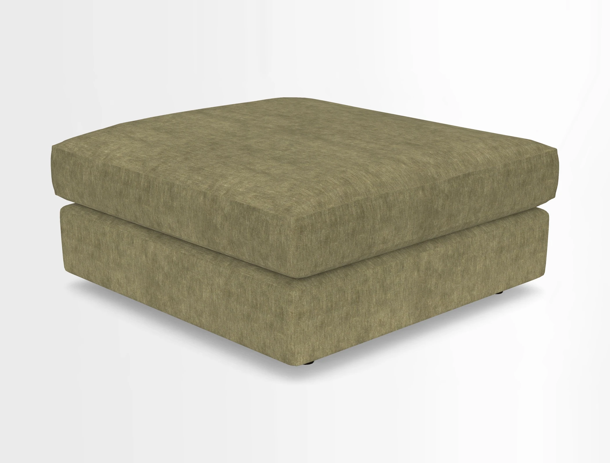 Slingsby fixed cover Footstool in Two Tone Plain Biscuit