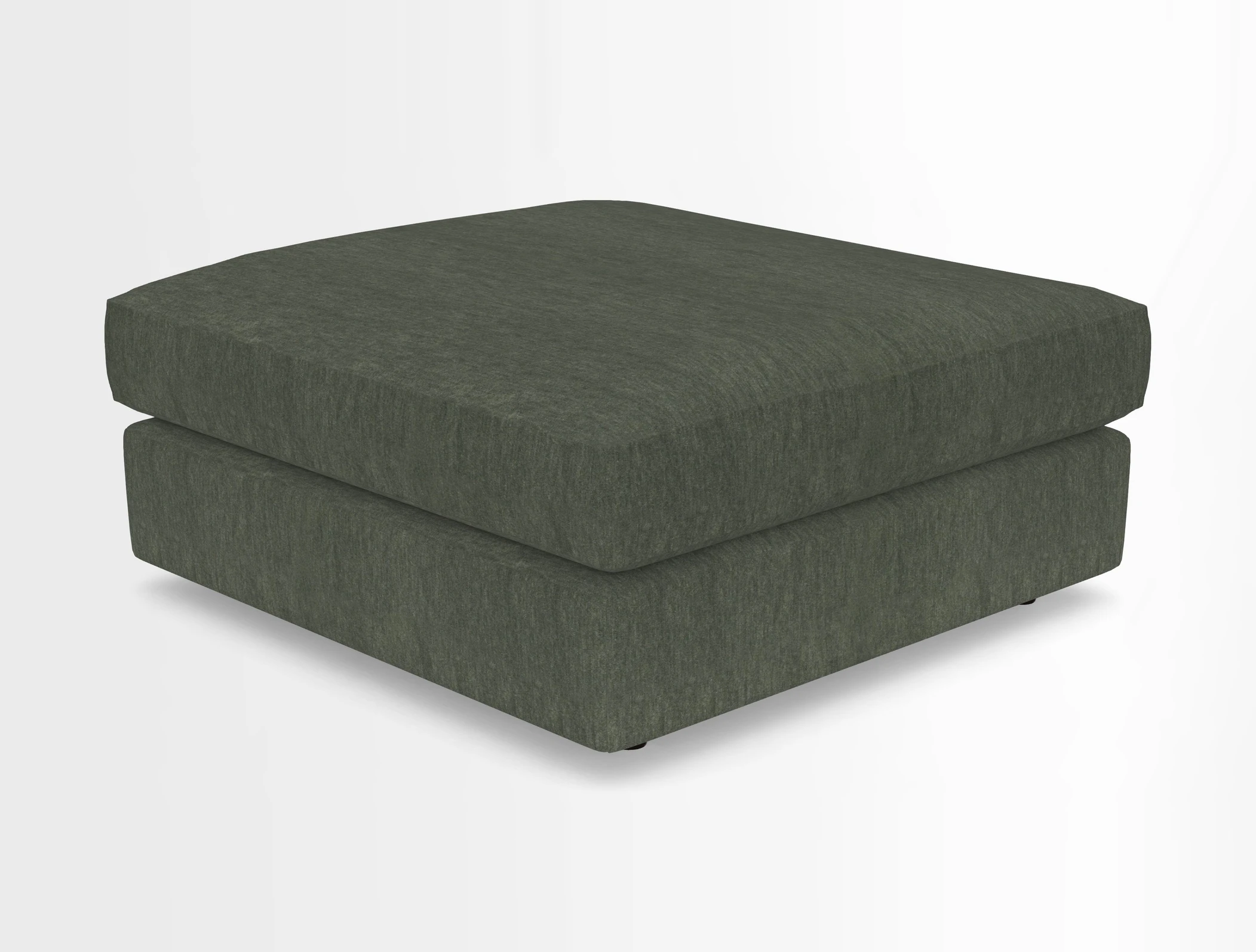 Slingsby fixed cover Footstool in Two Tone Plain Biscuit