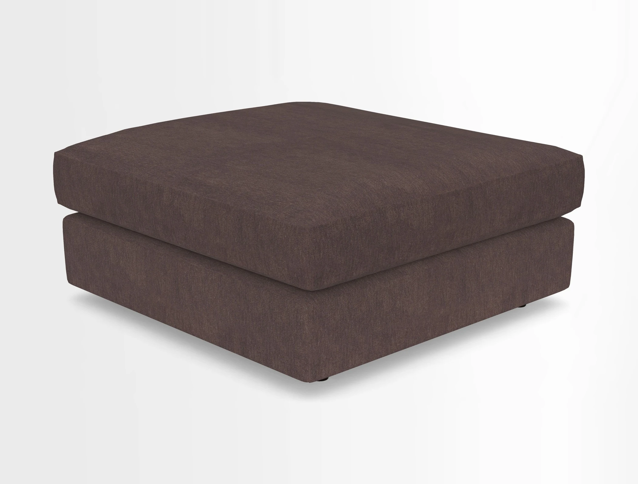 Slingsby fixed cover Footstool in Two Tone Plain Biscuit