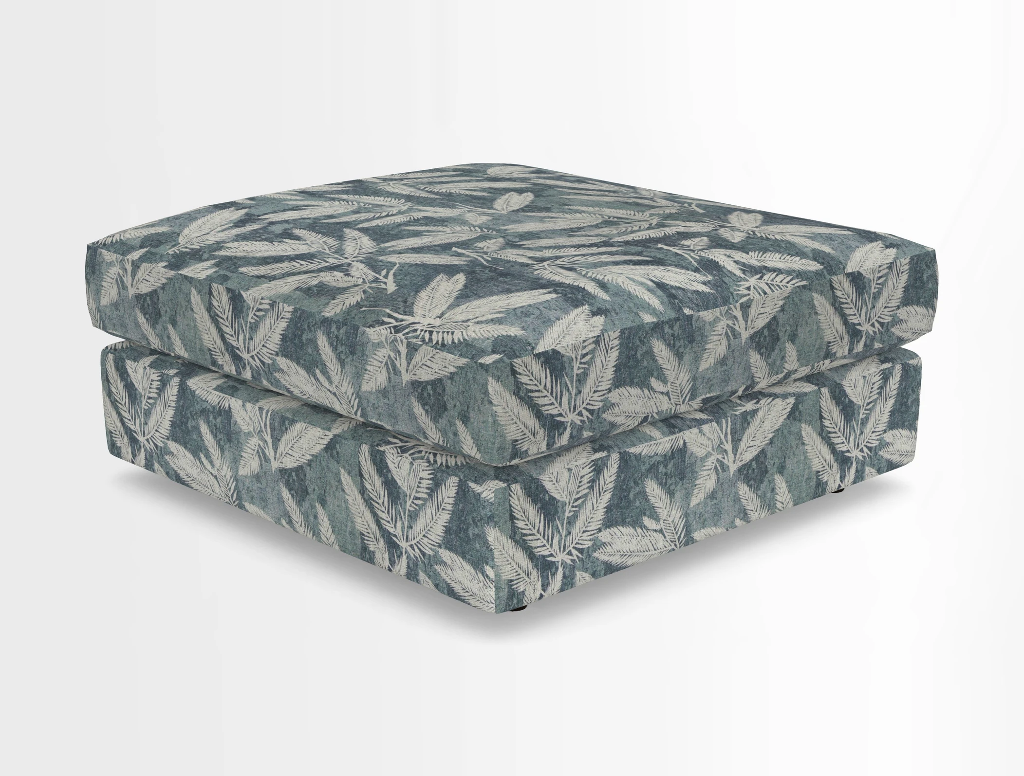 Slingsby fixed cover Footstool in Two Tone Plain Biscuit