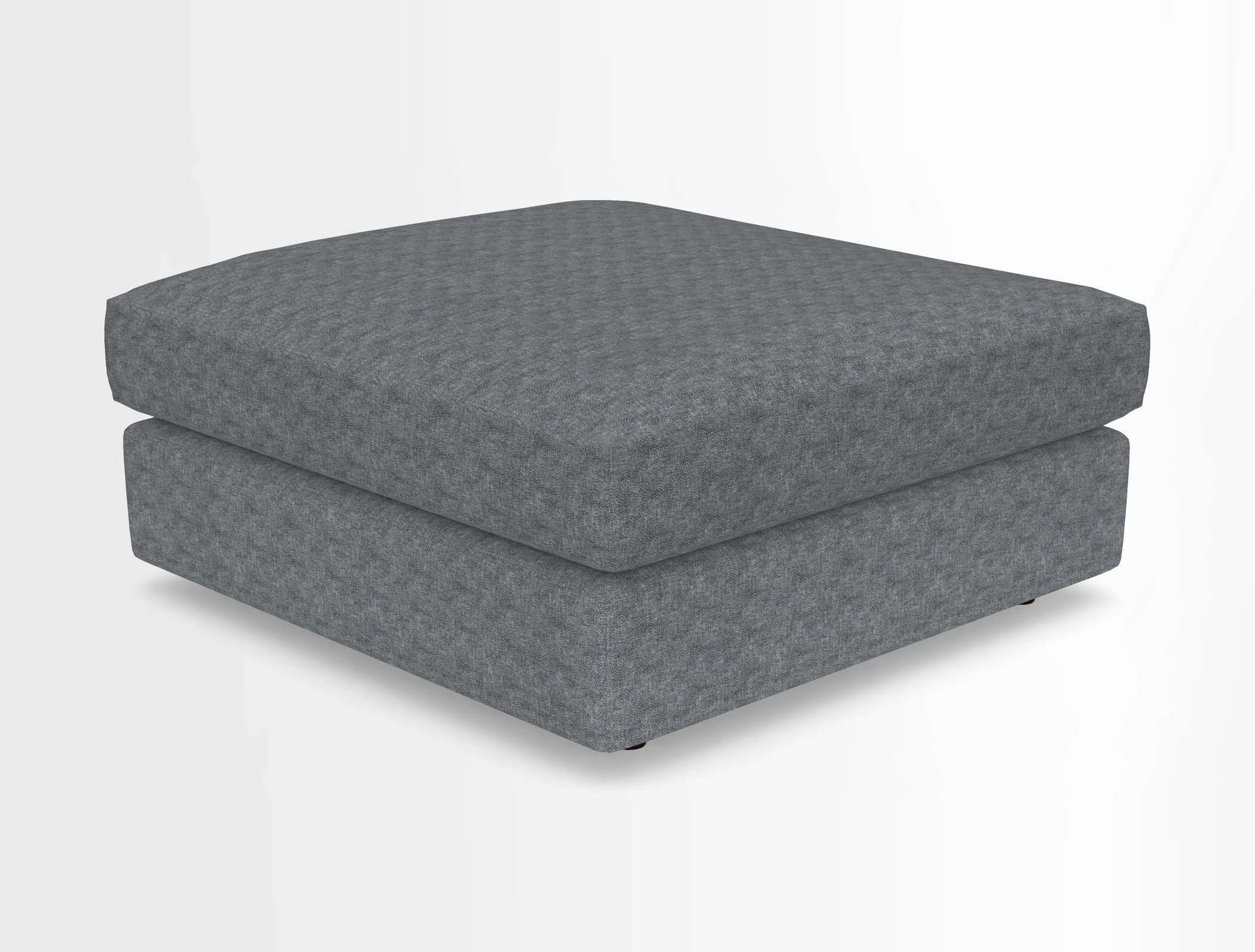 Slingsby fixed cover Footstool in Two Tone Plain Biscuit