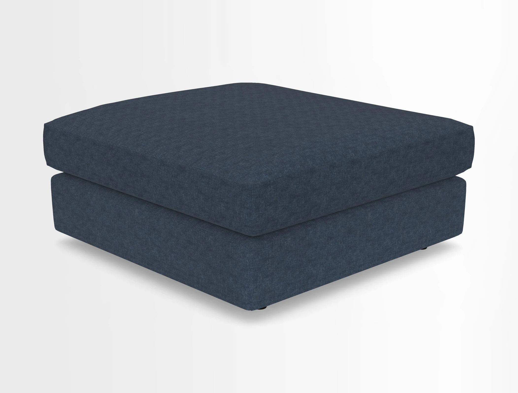 Slingsby fixed cover Footstool in Two Tone Plain Biscuit
