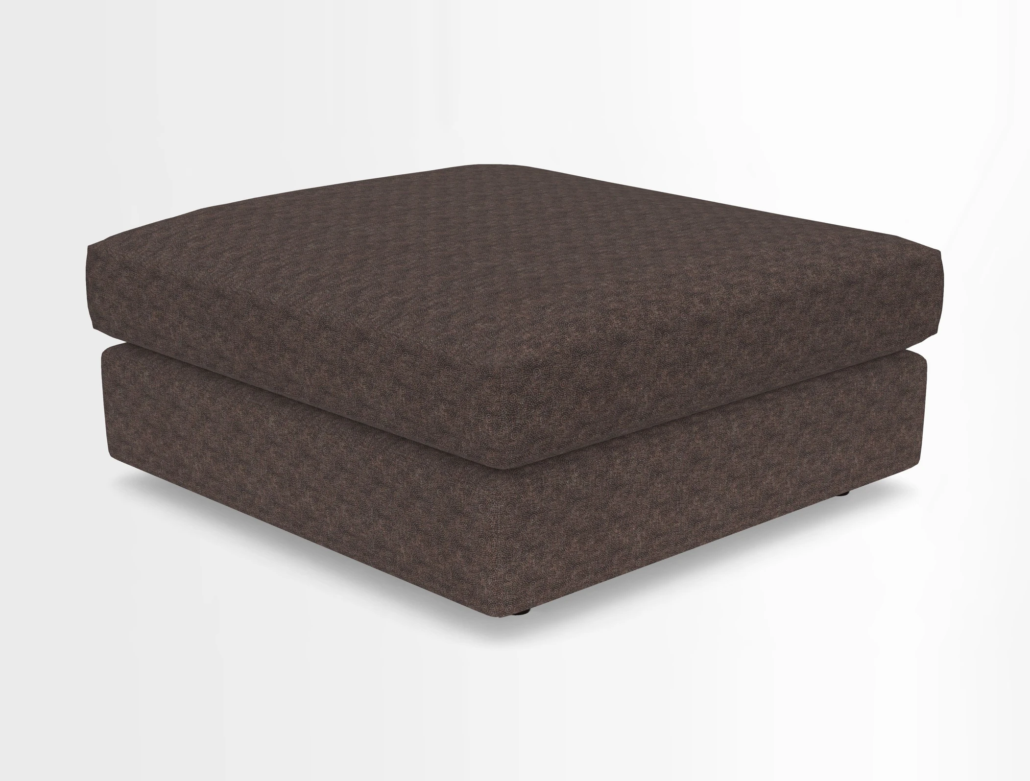 Slingsby fixed cover Footstool in Two Tone Plain Biscuit