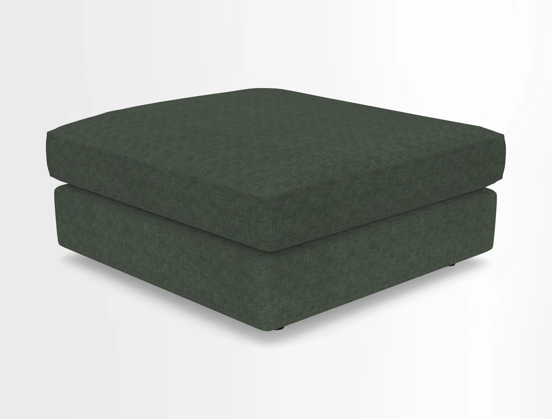 Slingsby fixed cover Footstool in Two Tone Plain Biscuit