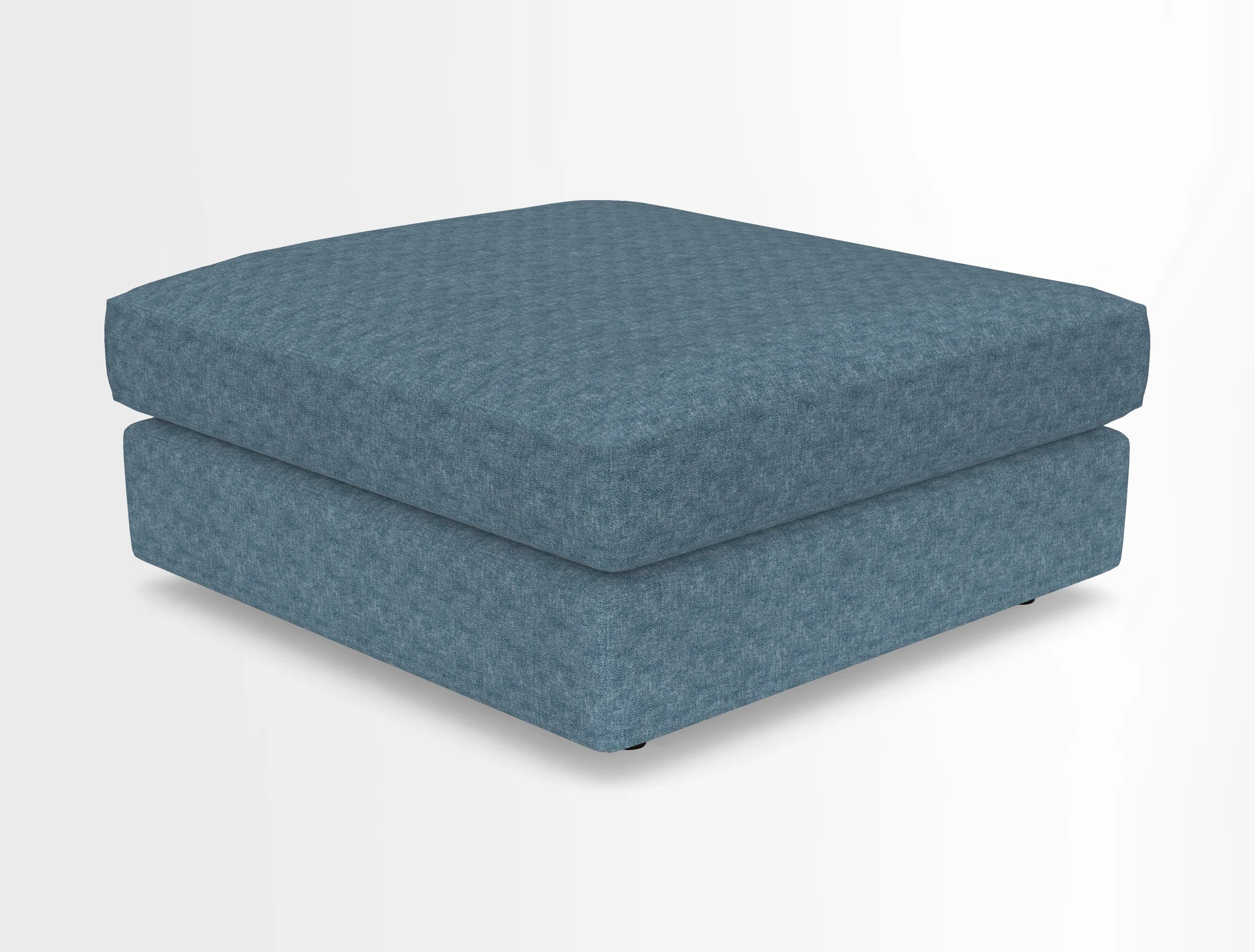 Slingsby fixed cover Footstool in Two Tone Plain Biscuit
