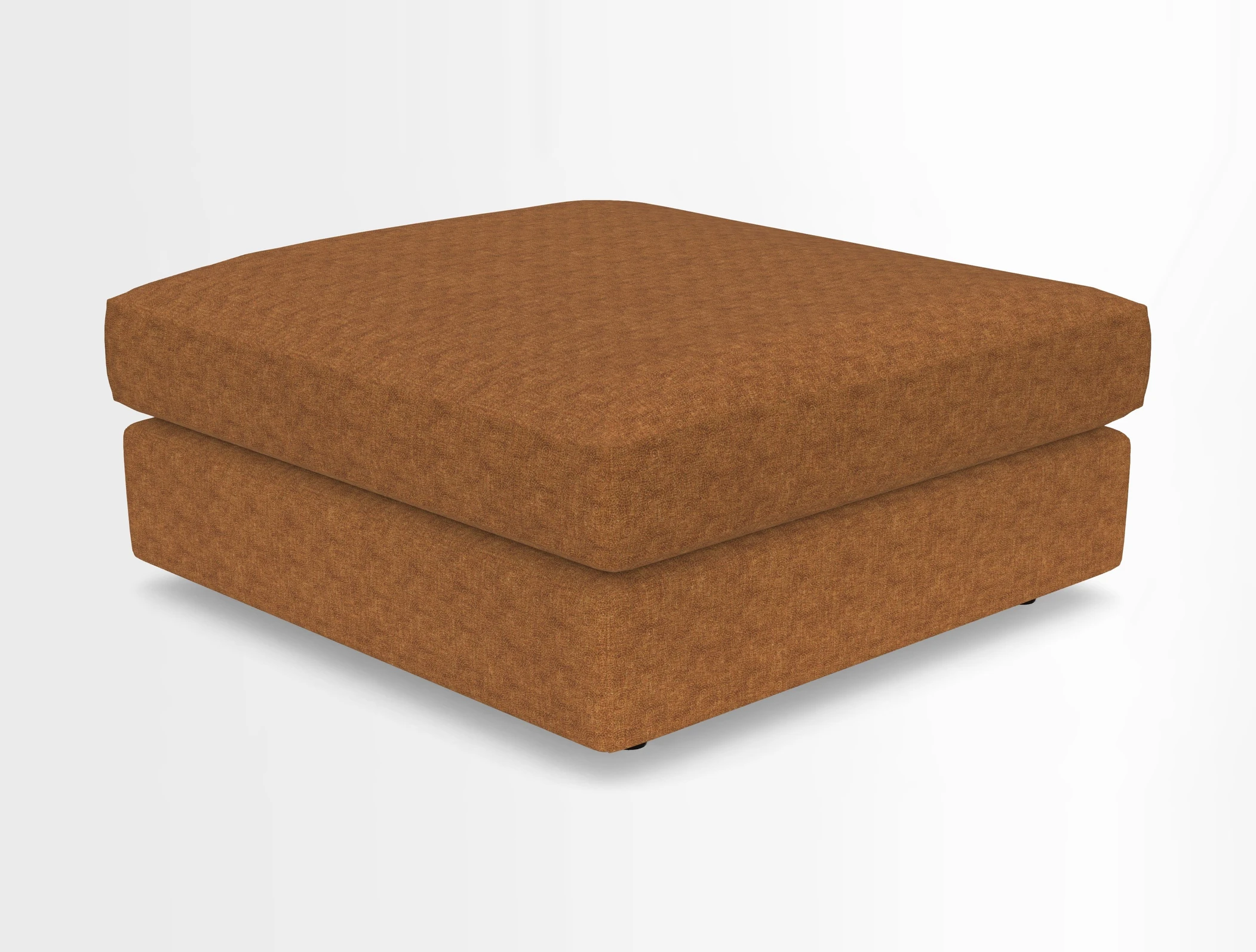 Slingsby fixed cover Footstool in Two Tone Plain Biscuit