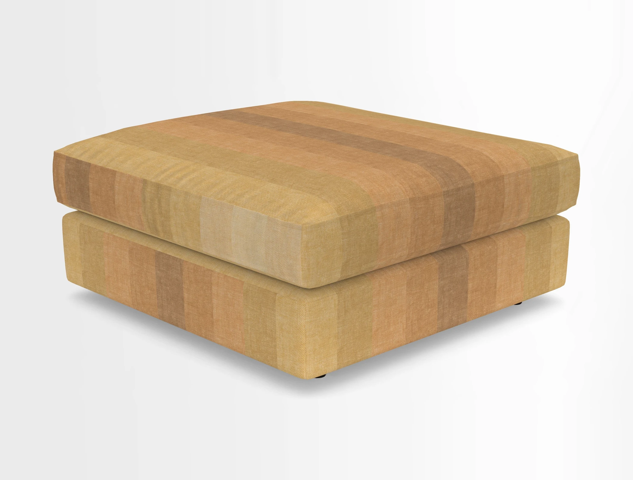 Slingsby fixed cover Footstool in Two Tone Plain Biscuit