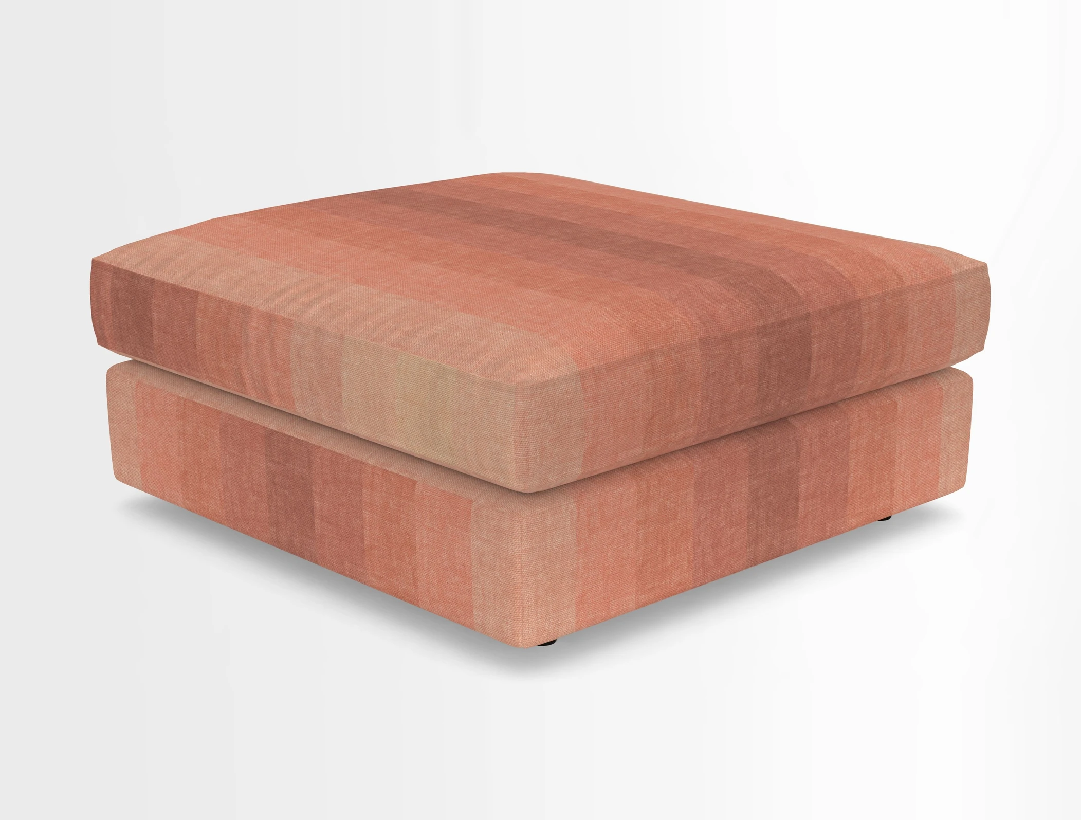Slingsby fixed cover Footstool in Two Tone Plain Biscuit
