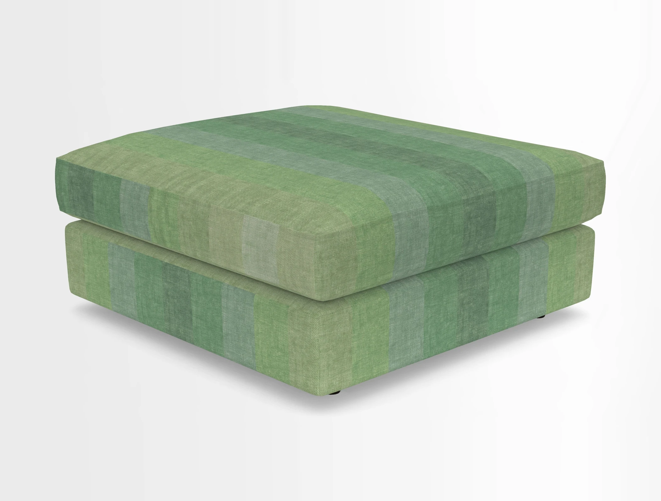 Slingsby fixed cover Footstool in Two Tone Plain Biscuit