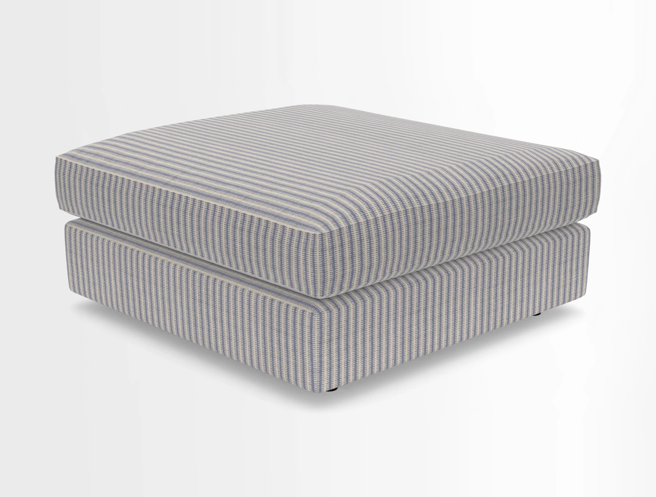 Slingsby fixed cover Footstool in Two Tone Plain Biscuit
