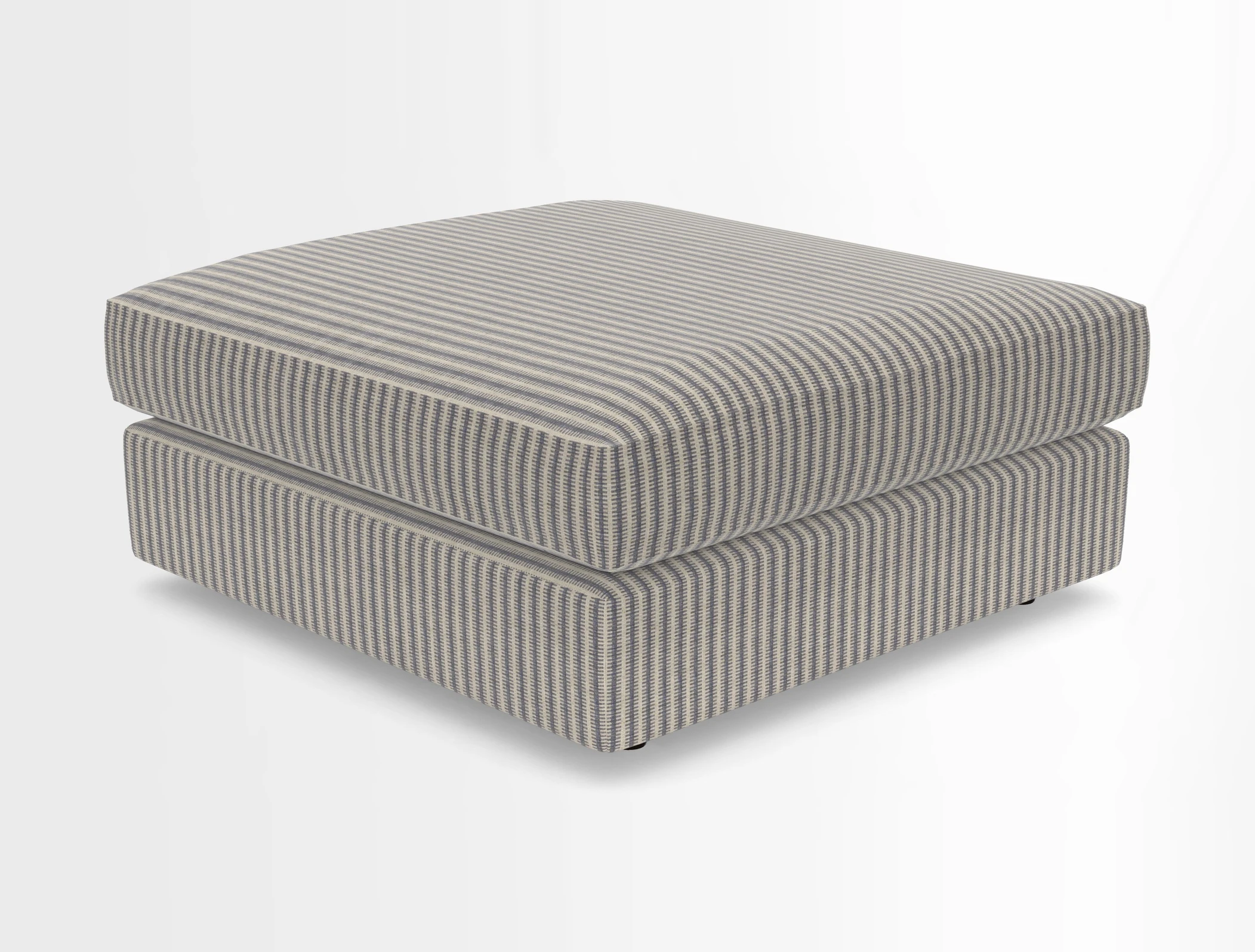 Slingsby fixed cover Footstool in Two Tone Plain Biscuit