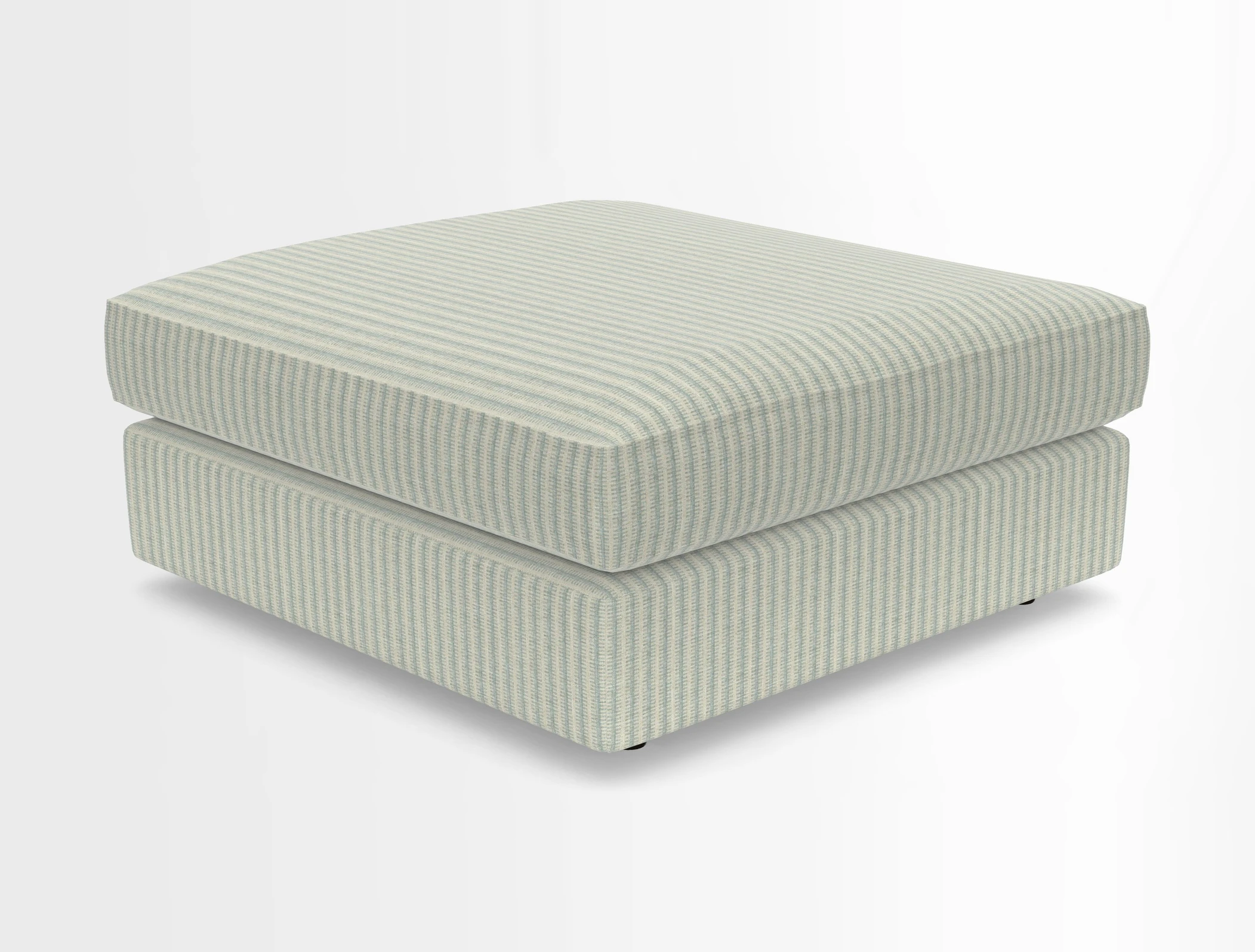 Slingsby fixed cover Footstool in Two Tone Plain Biscuit