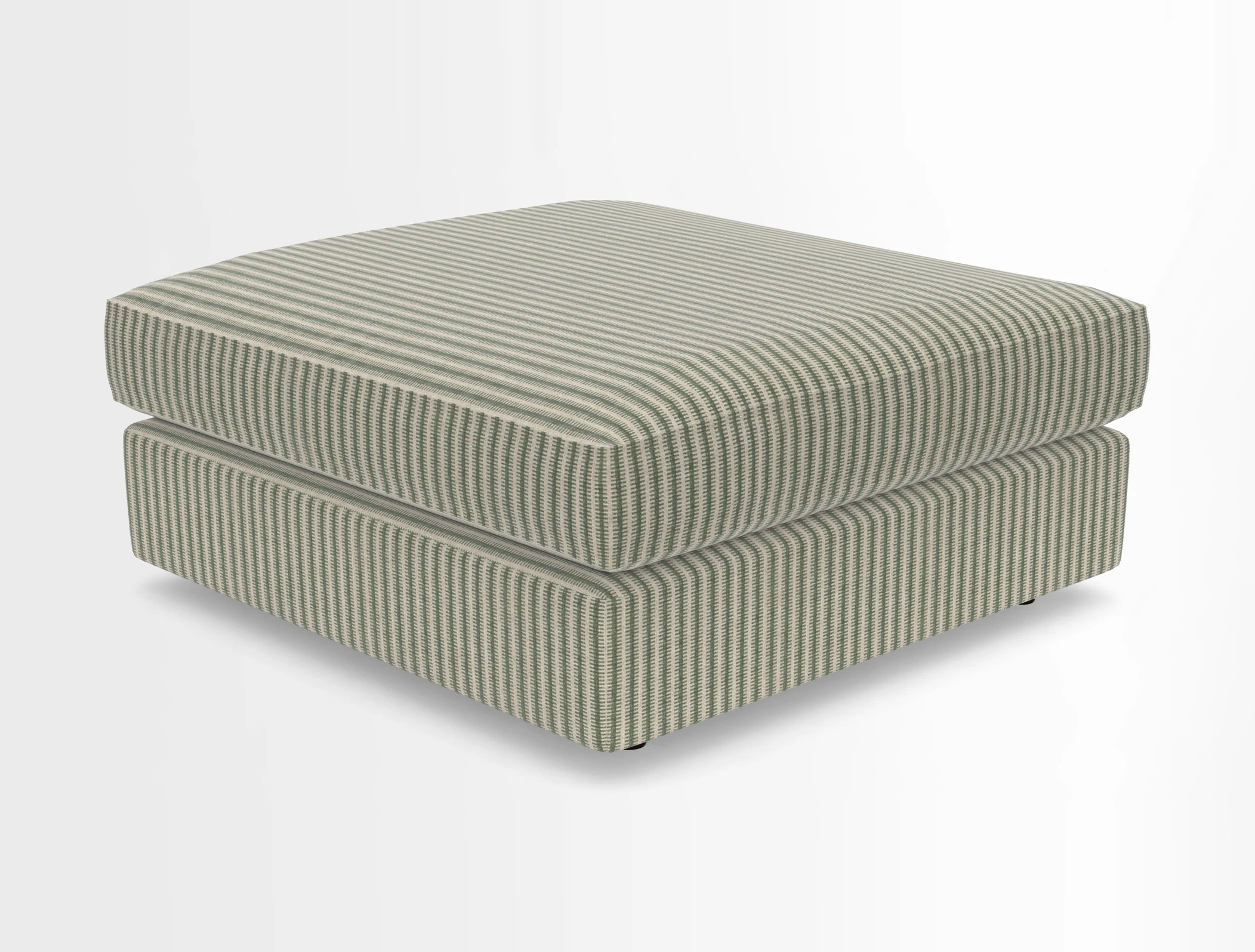 Slingsby fixed cover Footstool in Two Tone Plain Biscuit