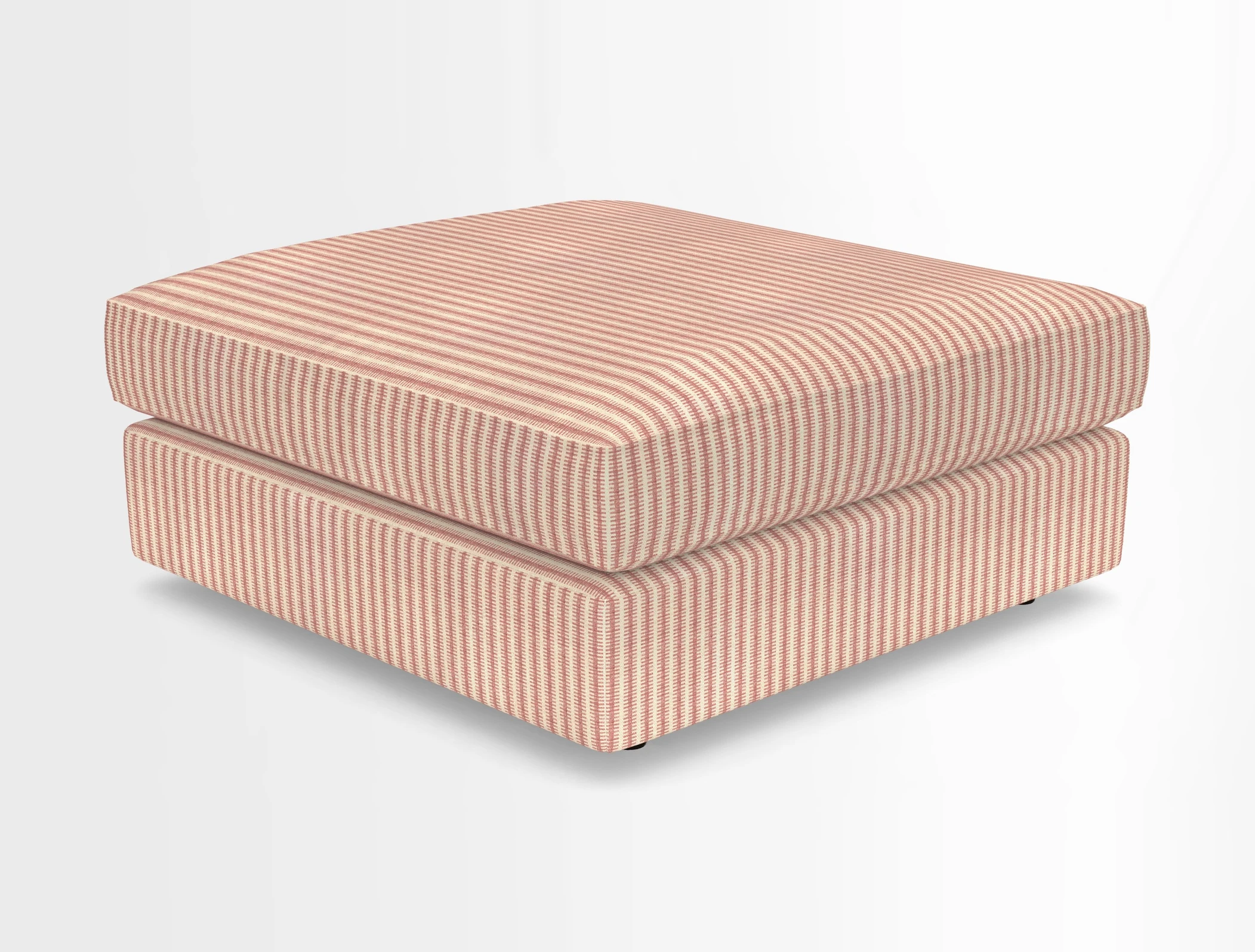 Slingsby fixed cover Footstool in Two Tone Plain Biscuit