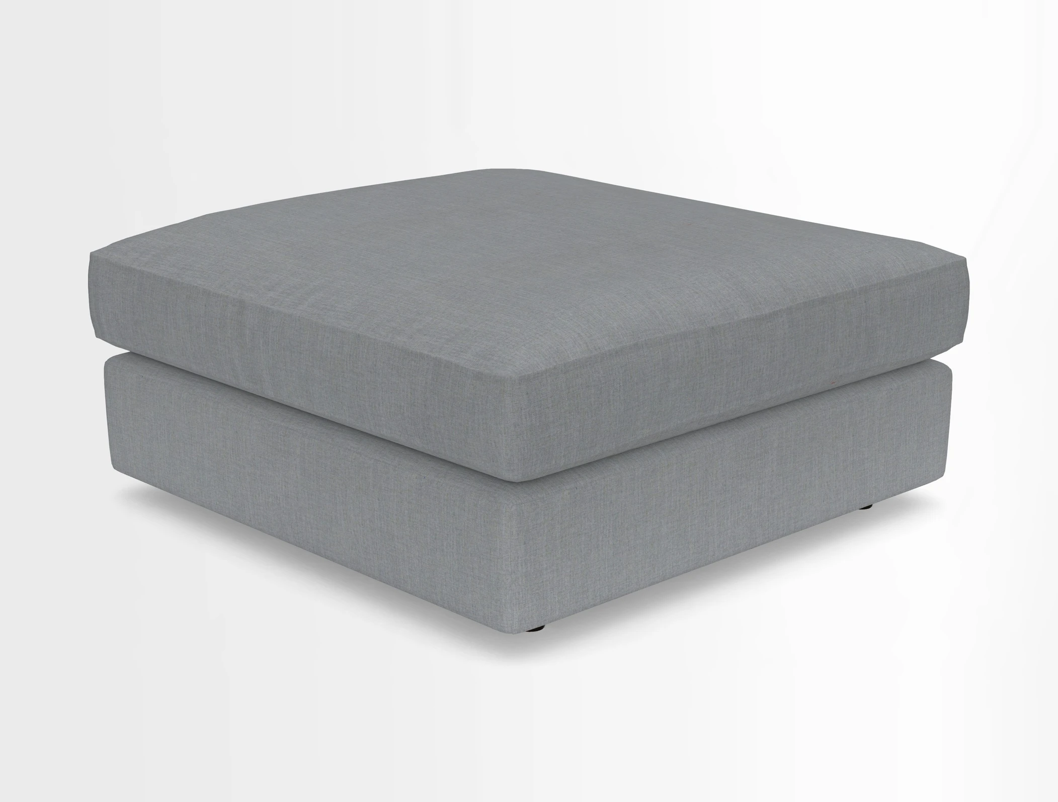 Slingsby fixed cover Footstool in Two Tone Plain Biscuit