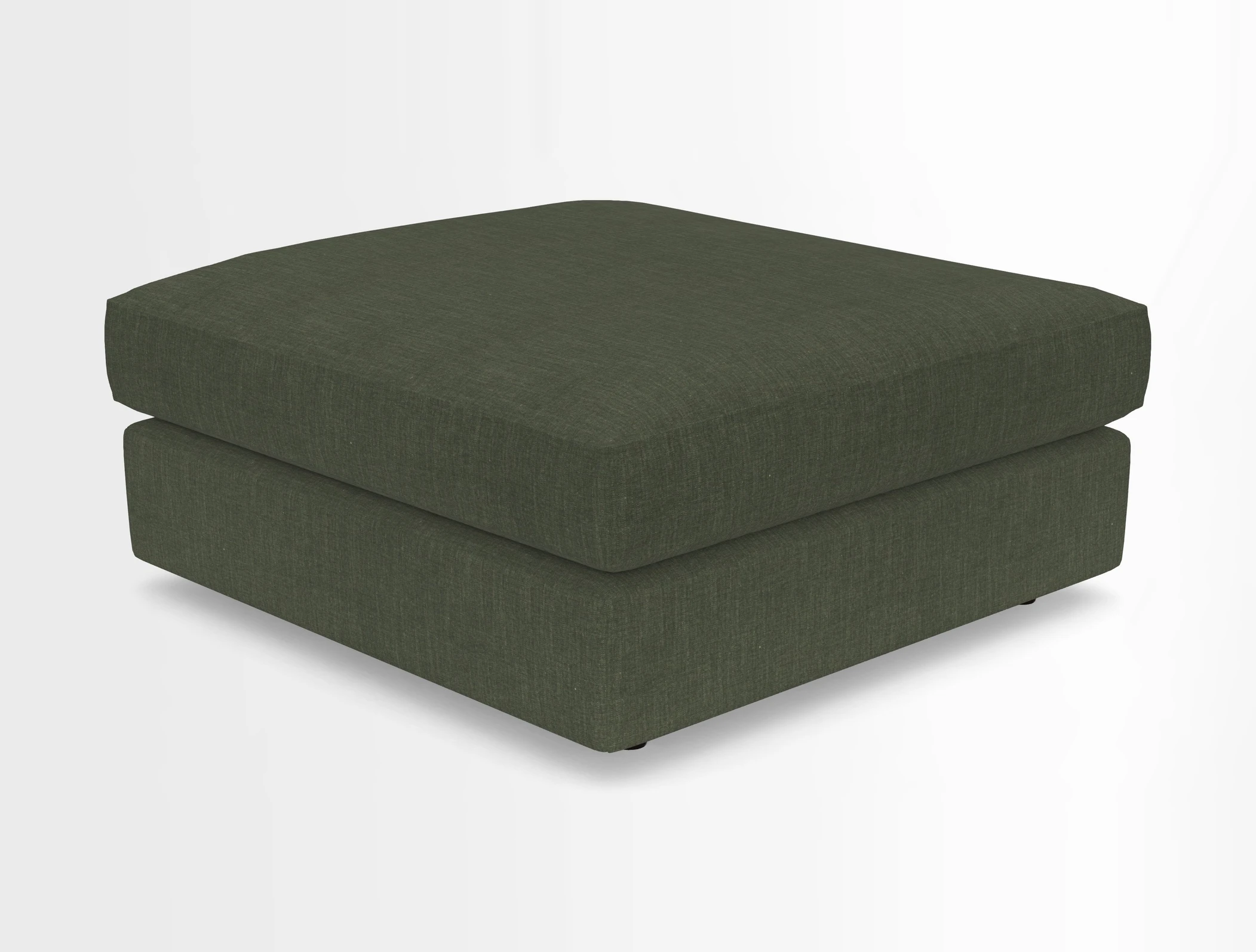Slingsby fixed cover Footstool in Two Tone Plain Biscuit