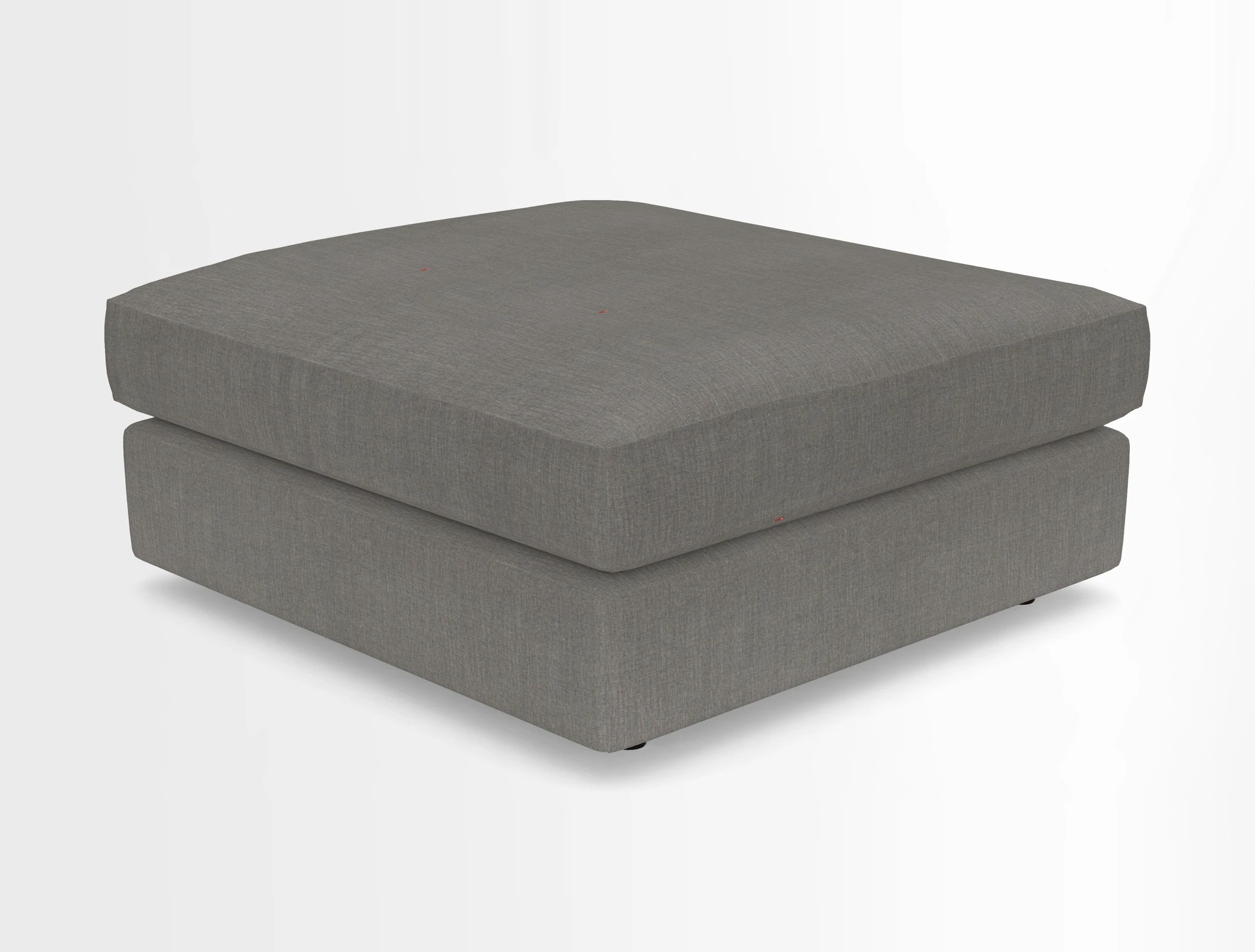 Slingsby fixed cover Footstool in Two Tone Plain Biscuit