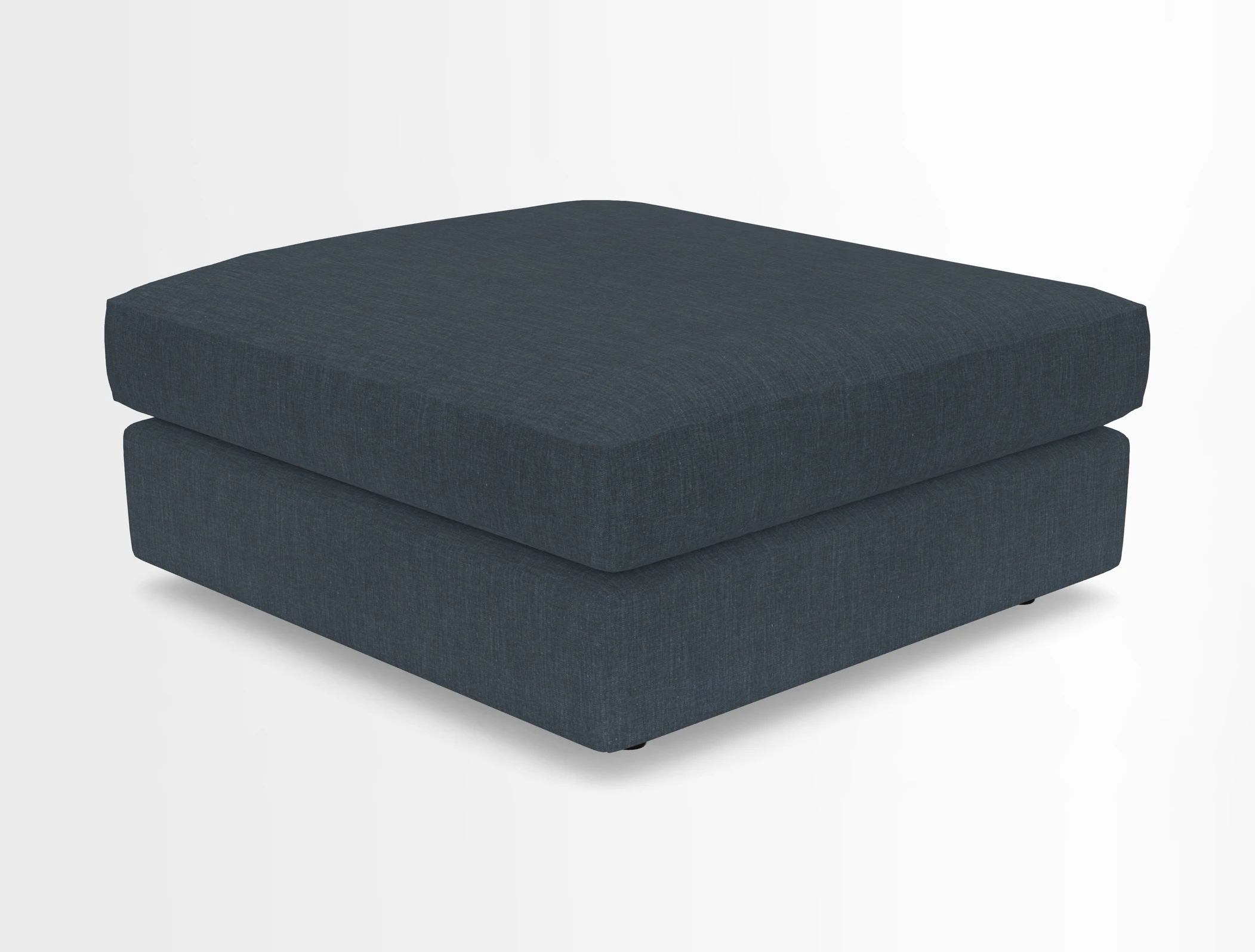 Slingsby fixed cover Footstool in Two Tone Plain Biscuit