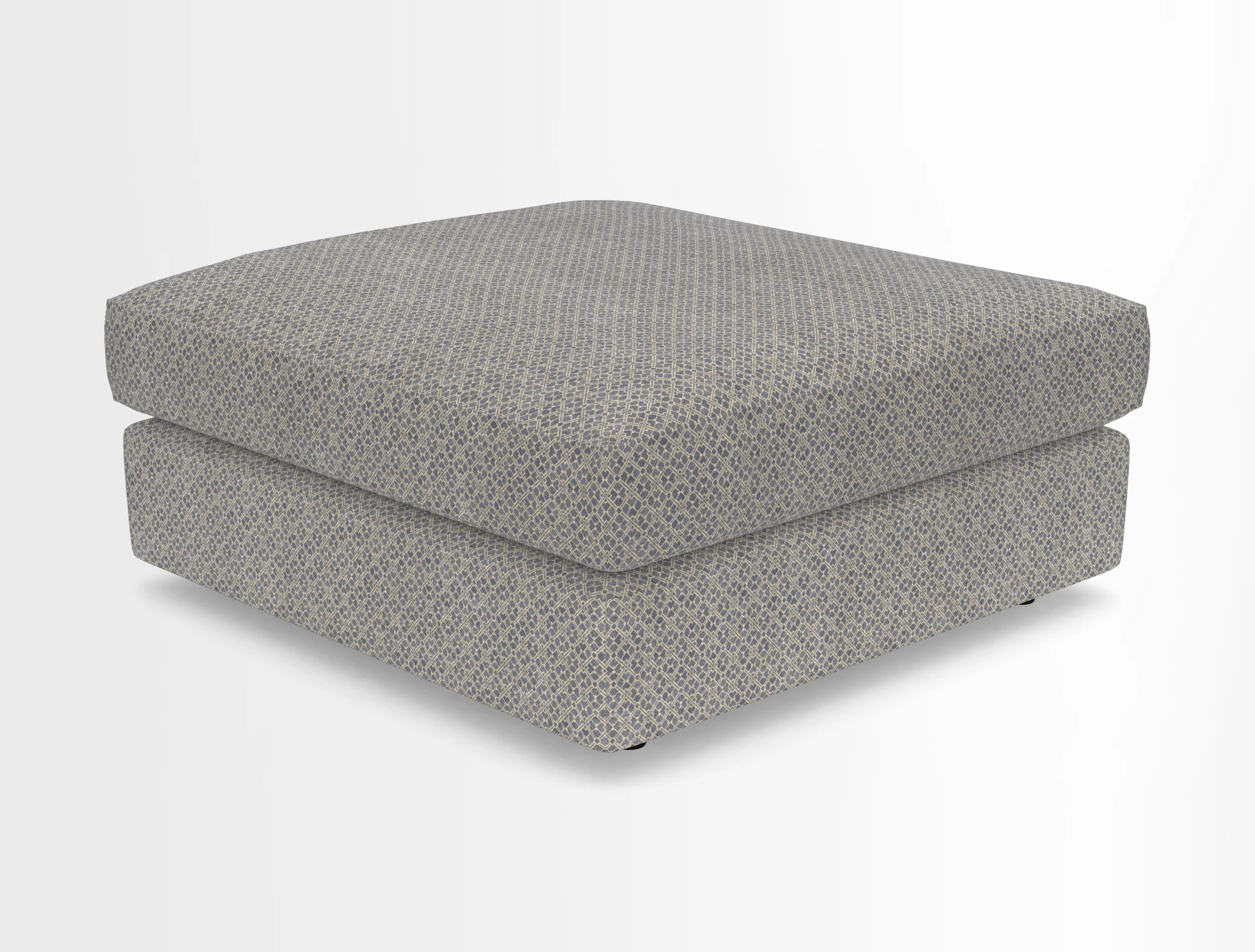 Slingsby fixed cover Footstool in Two Tone Plain Biscuit