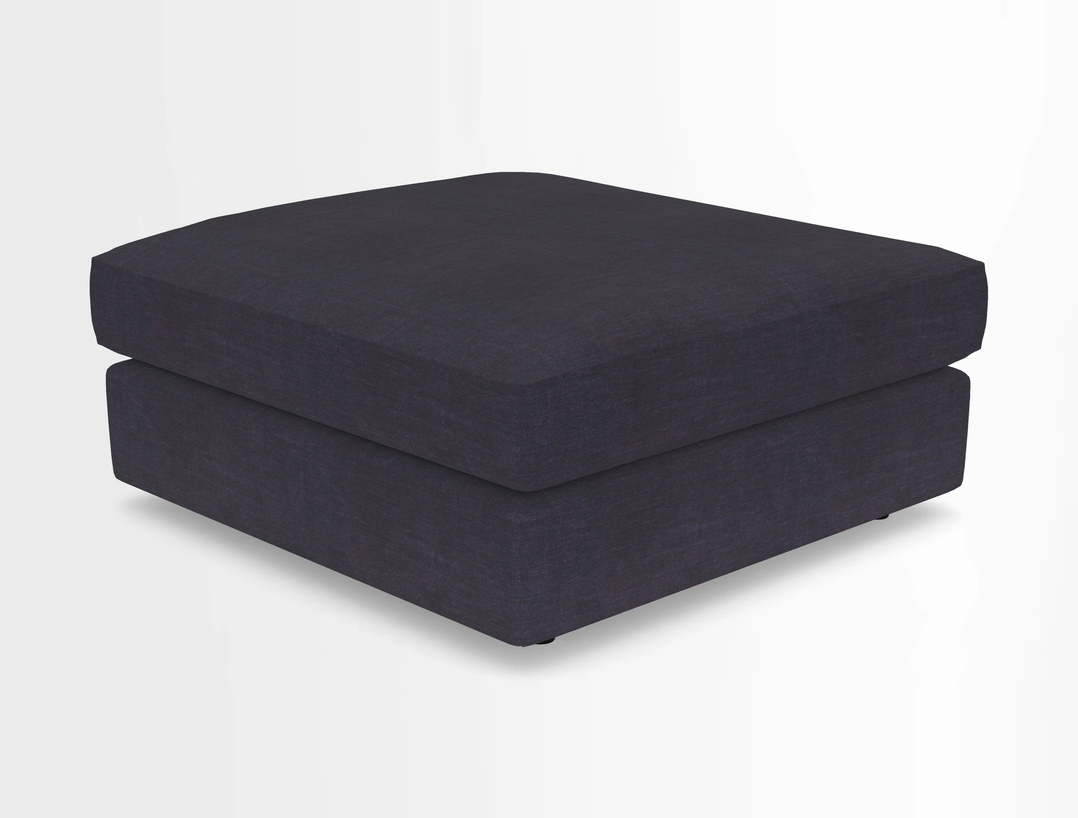 Slingsby fixed cover Footstool in Two Tone Plain Biscuit