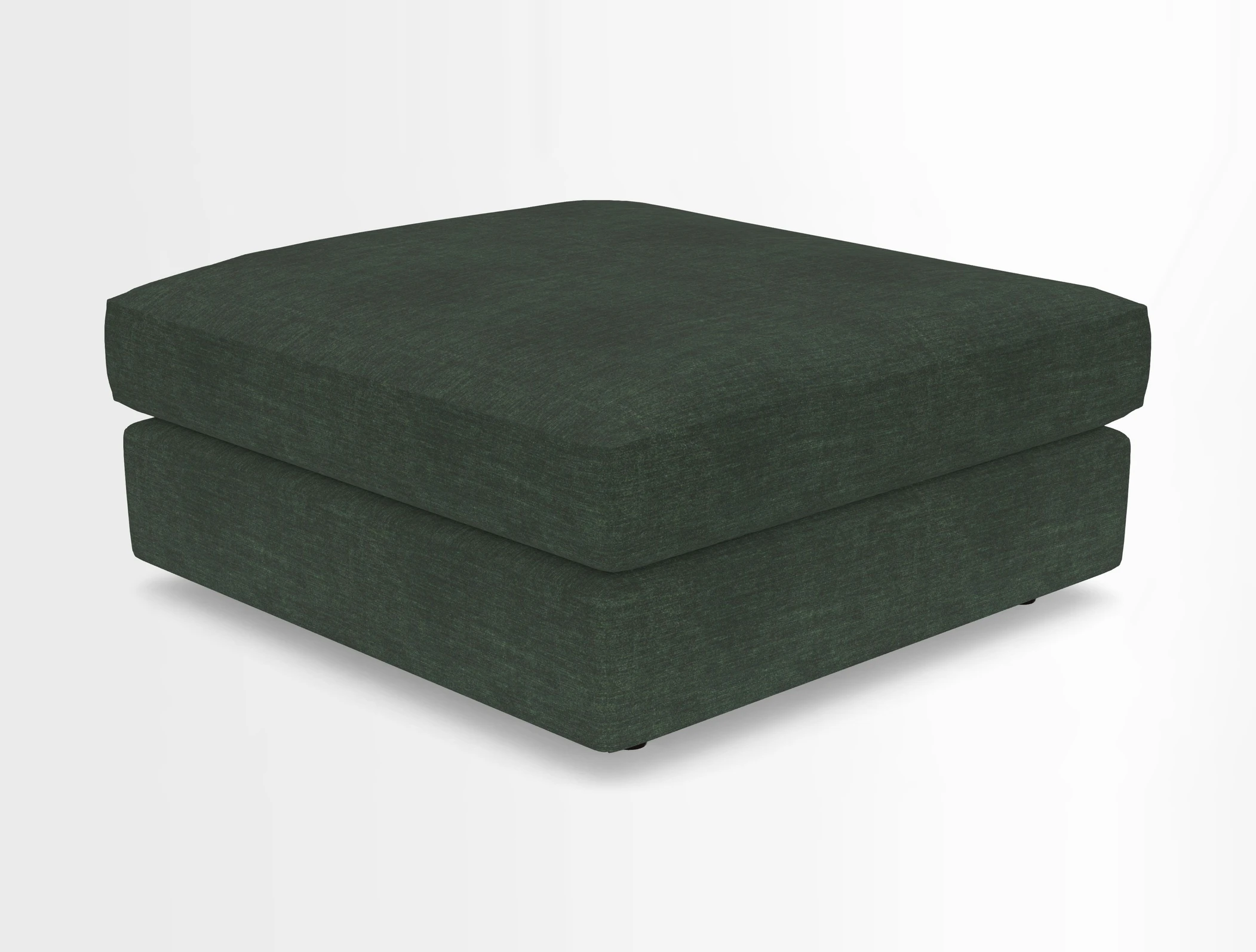 Slingsby fixed cover Footstool in Two Tone Plain Biscuit