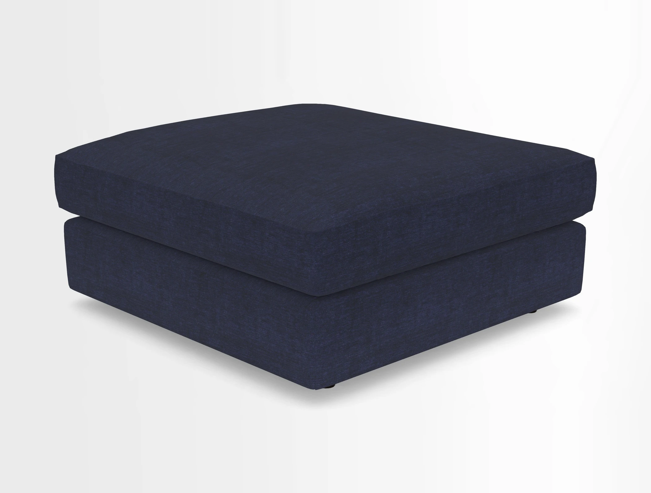 Slingsby fixed cover Footstool in Two Tone Plain Biscuit