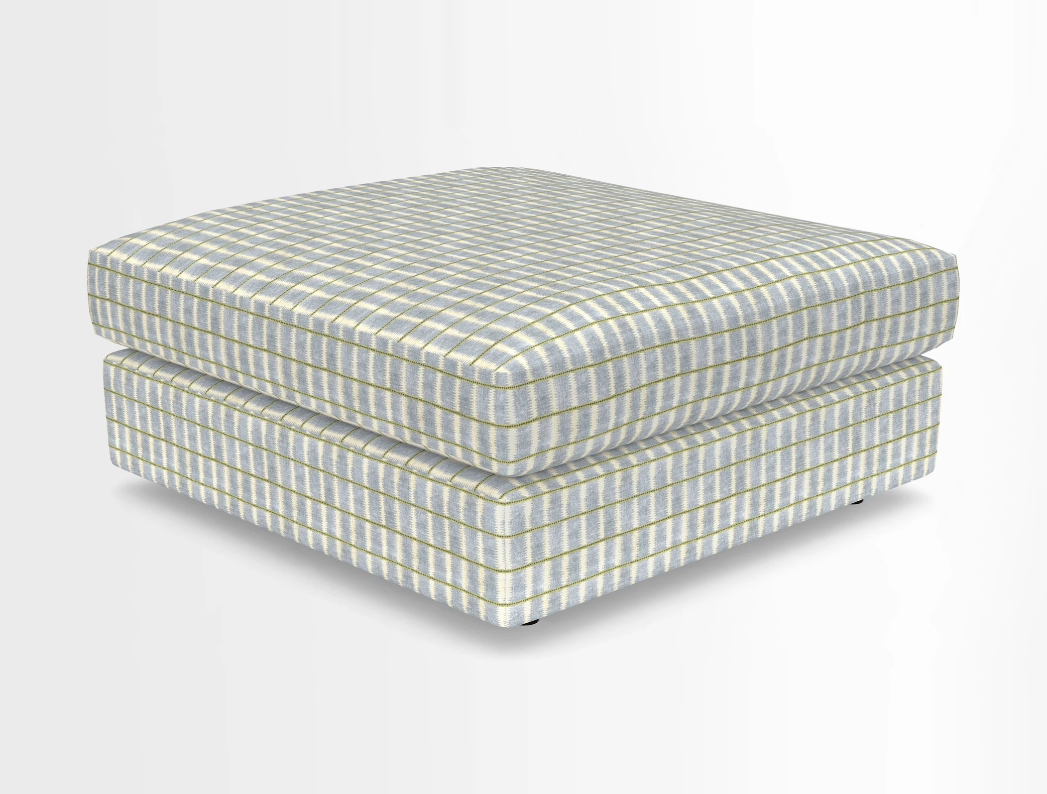 Slingsby fixed cover Footstool in Two Tone Plain Biscuit