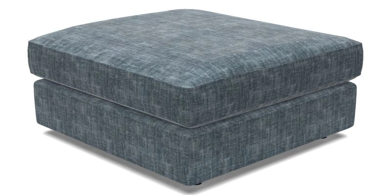 Slingsby fixed cover Footstool in Two Tone Plain Biscuit