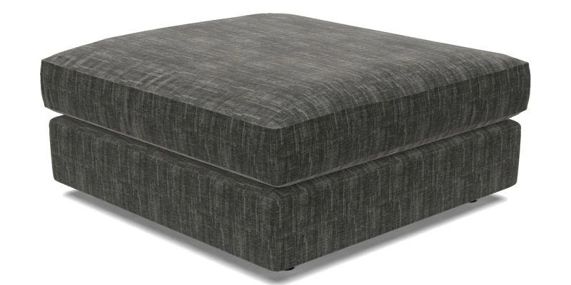 Slingsby fixed cover Footstool in Two Tone Plain Biscuit