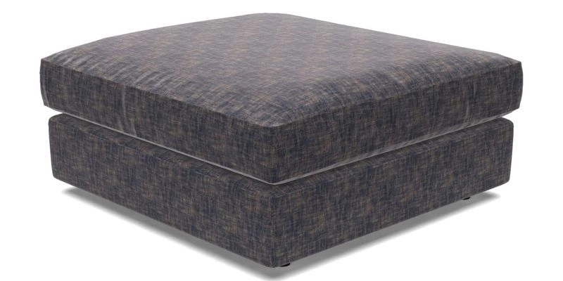 Slingsby fixed cover Footstool in Two Tone Plain Biscuit