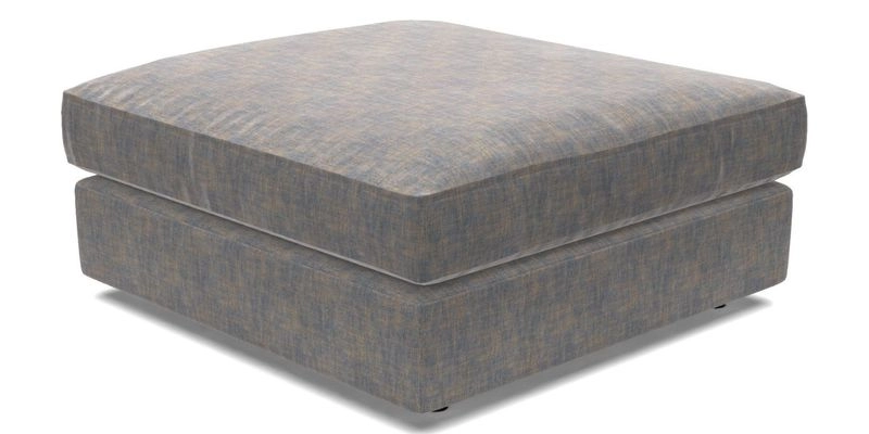 Slingsby fixed cover Footstool in Two Tone Plain Biscuit