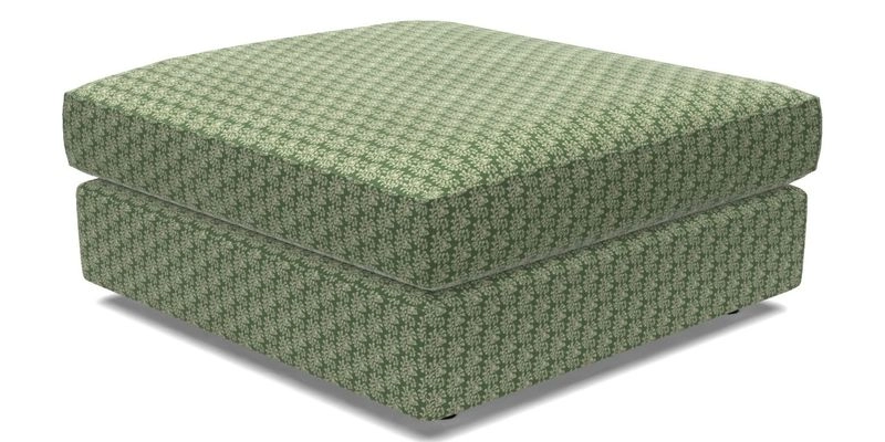 Slingsby fixed cover Footstool in Two Tone Plain Biscuit