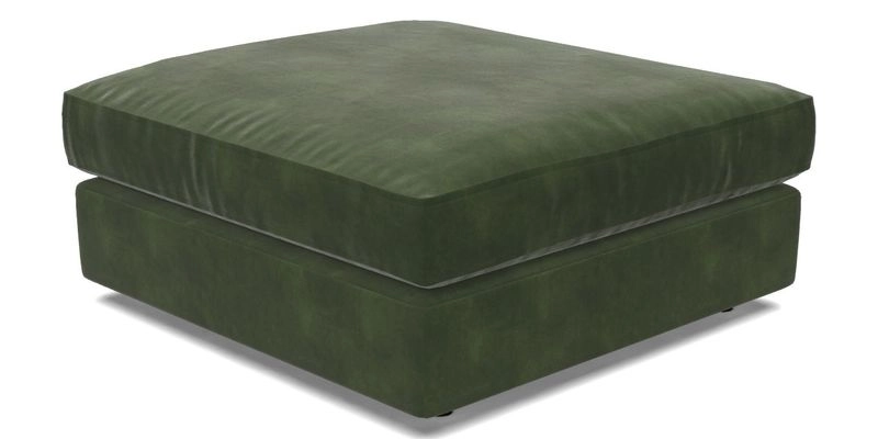 Slingsby fixed cover Footstool in Two Tone Plain Biscuit