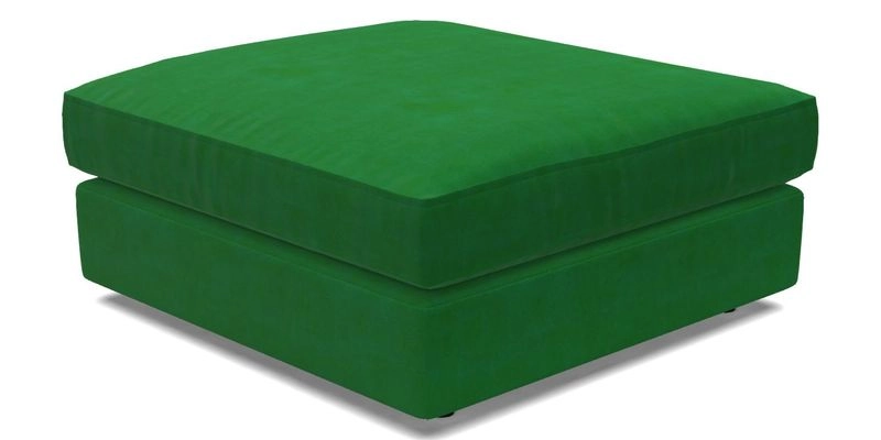 Slingsby fixed cover Footstool in Two Tone Plain Biscuit