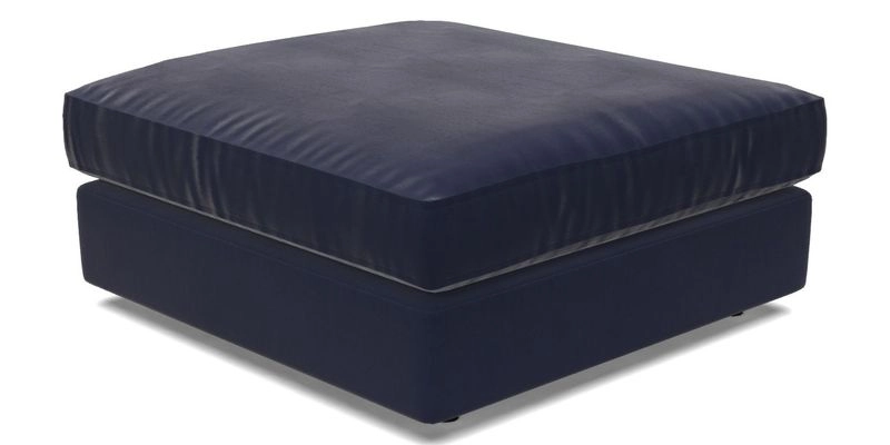 Slingsby fixed cover Footstool in Two Tone Plain Biscuit