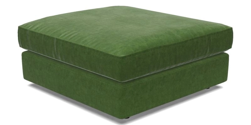 Slingsby fixed cover Footstool in Two Tone Plain Biscuit