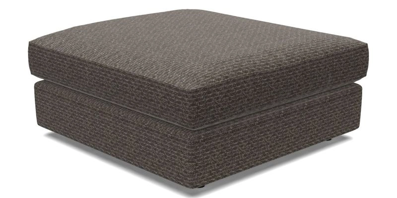 Slingsby fixed cover Footstool in Two Tone Plain Biscuit
